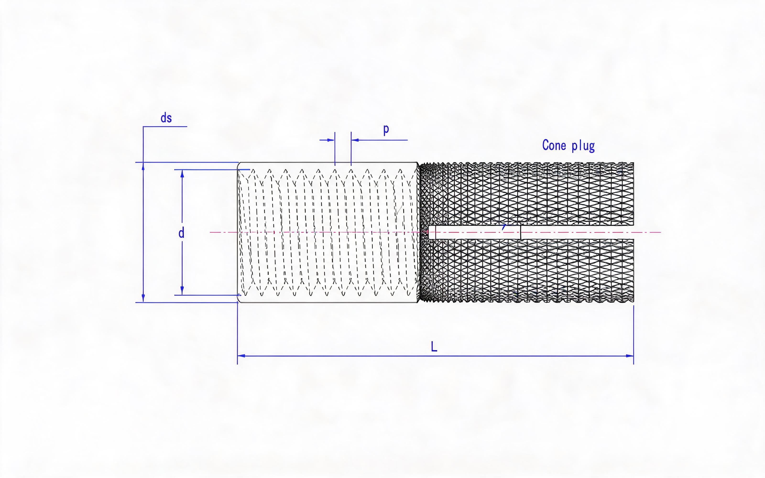 Internally forced expansion anchor bolt (NP type) Standard Drawing