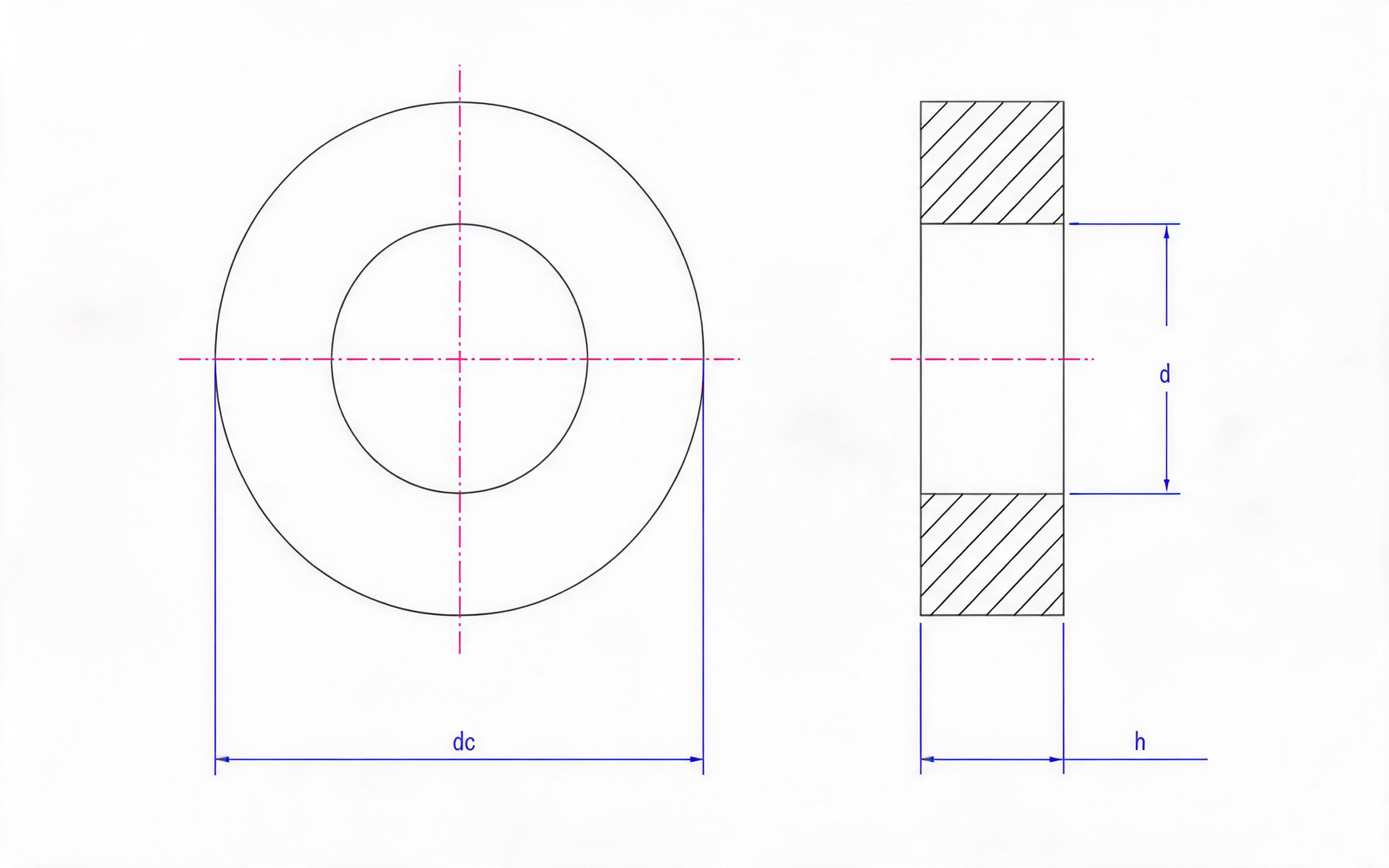 Plain Washers for Steel Structures Standard Drawing