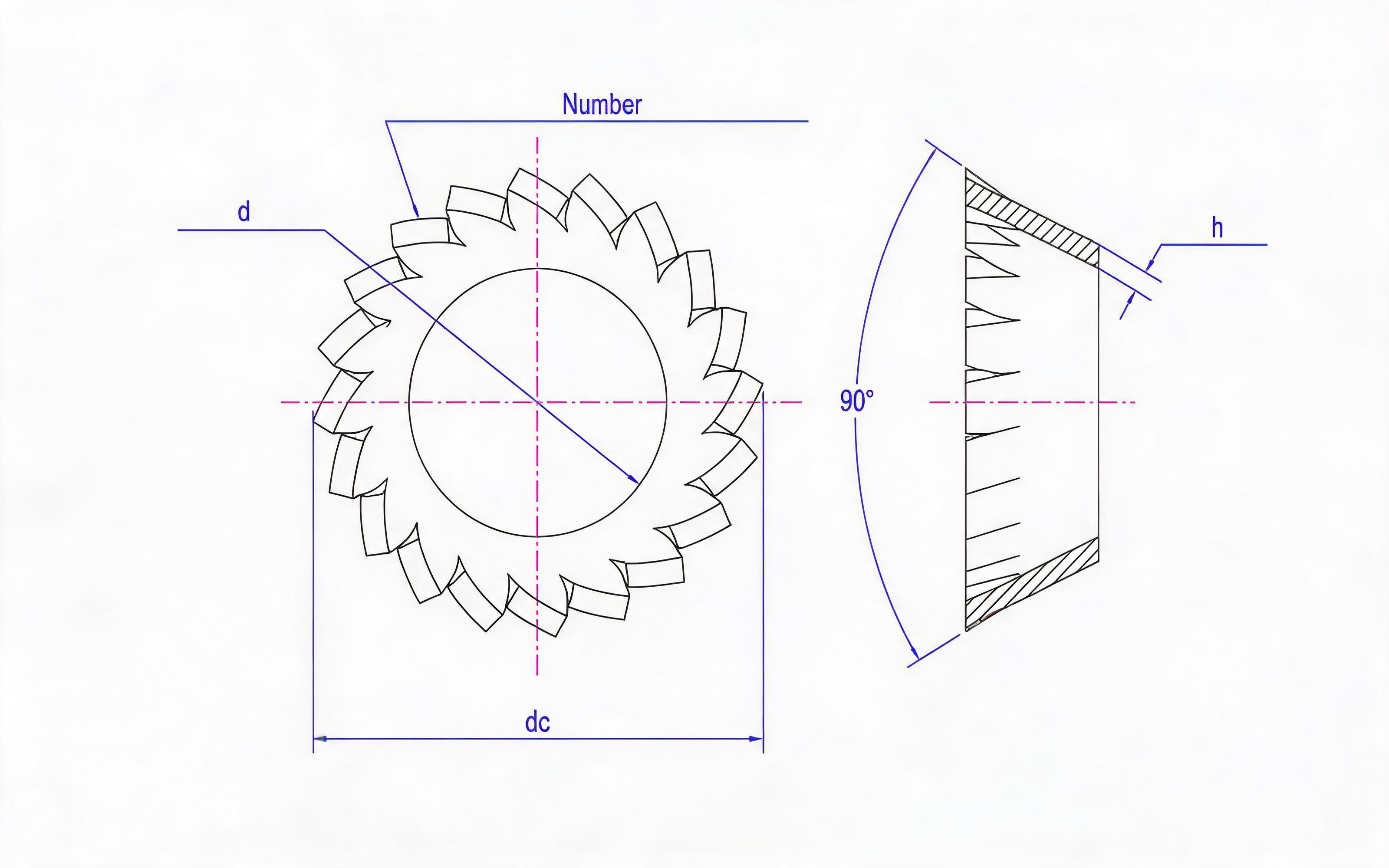 Tapered lock washer (Type V) Standard Drawing