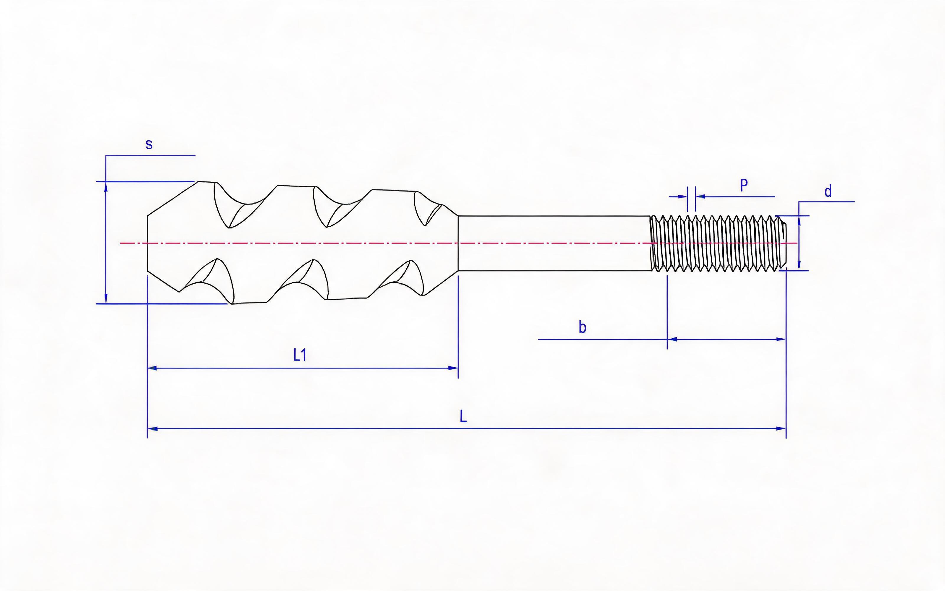 Type E anchor bolt Standard Drawing