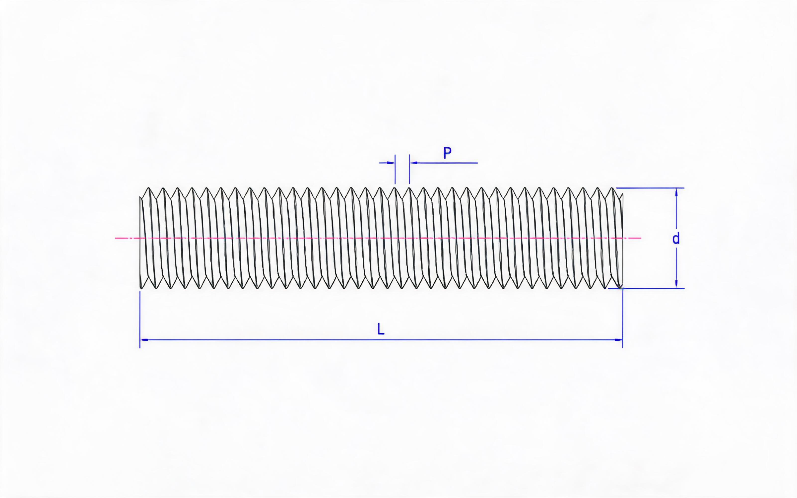 TOOTH ROD (TYPE A) Standard Drawing