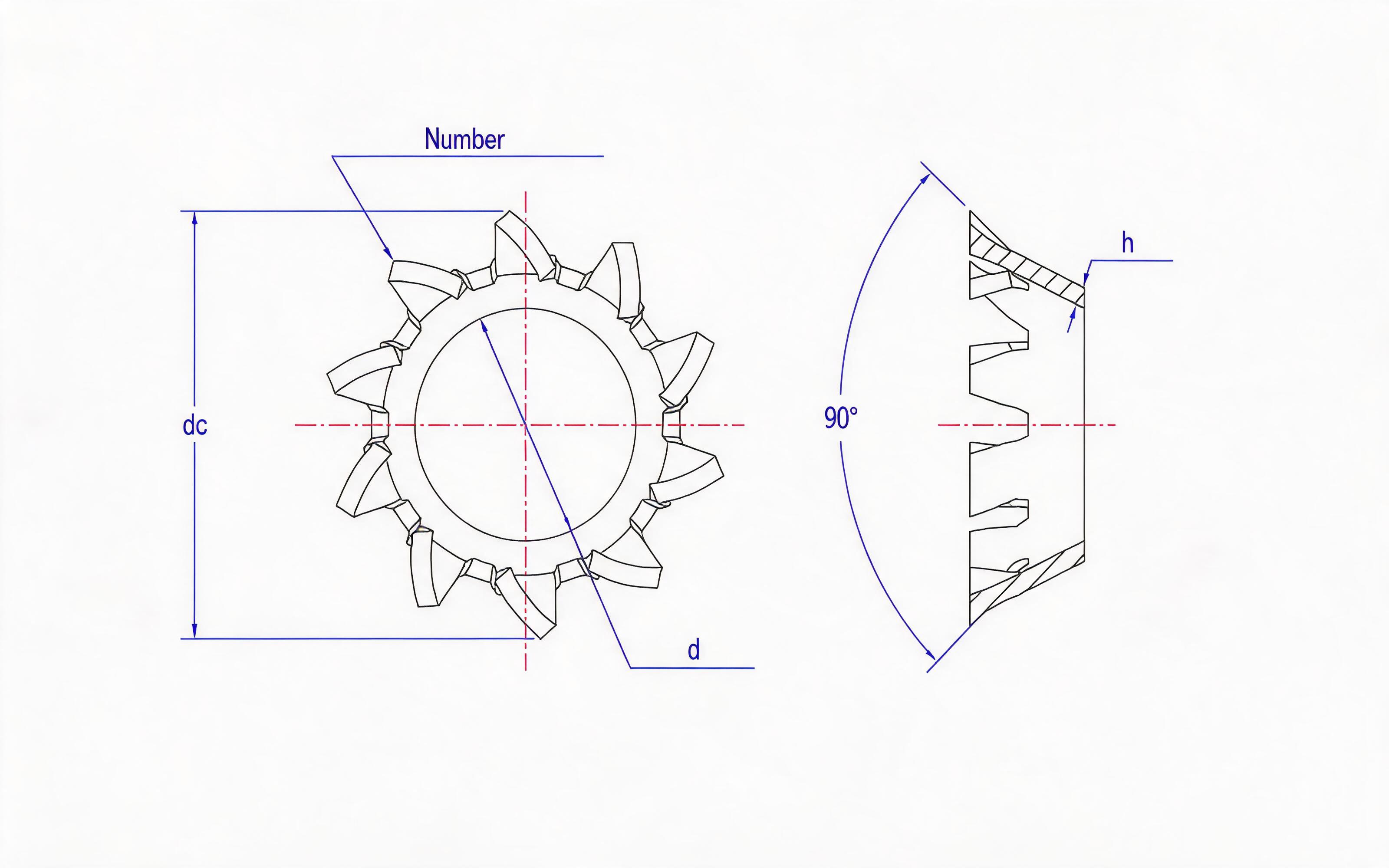 Conical lock washer for assembly Standard Drawing