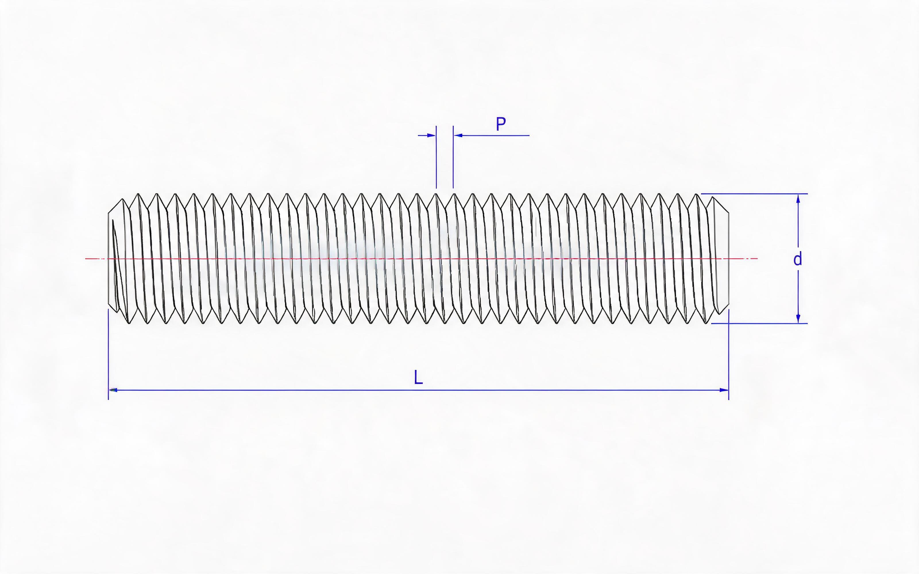TOOTH ROD (TYPE B) Standard Drawing
