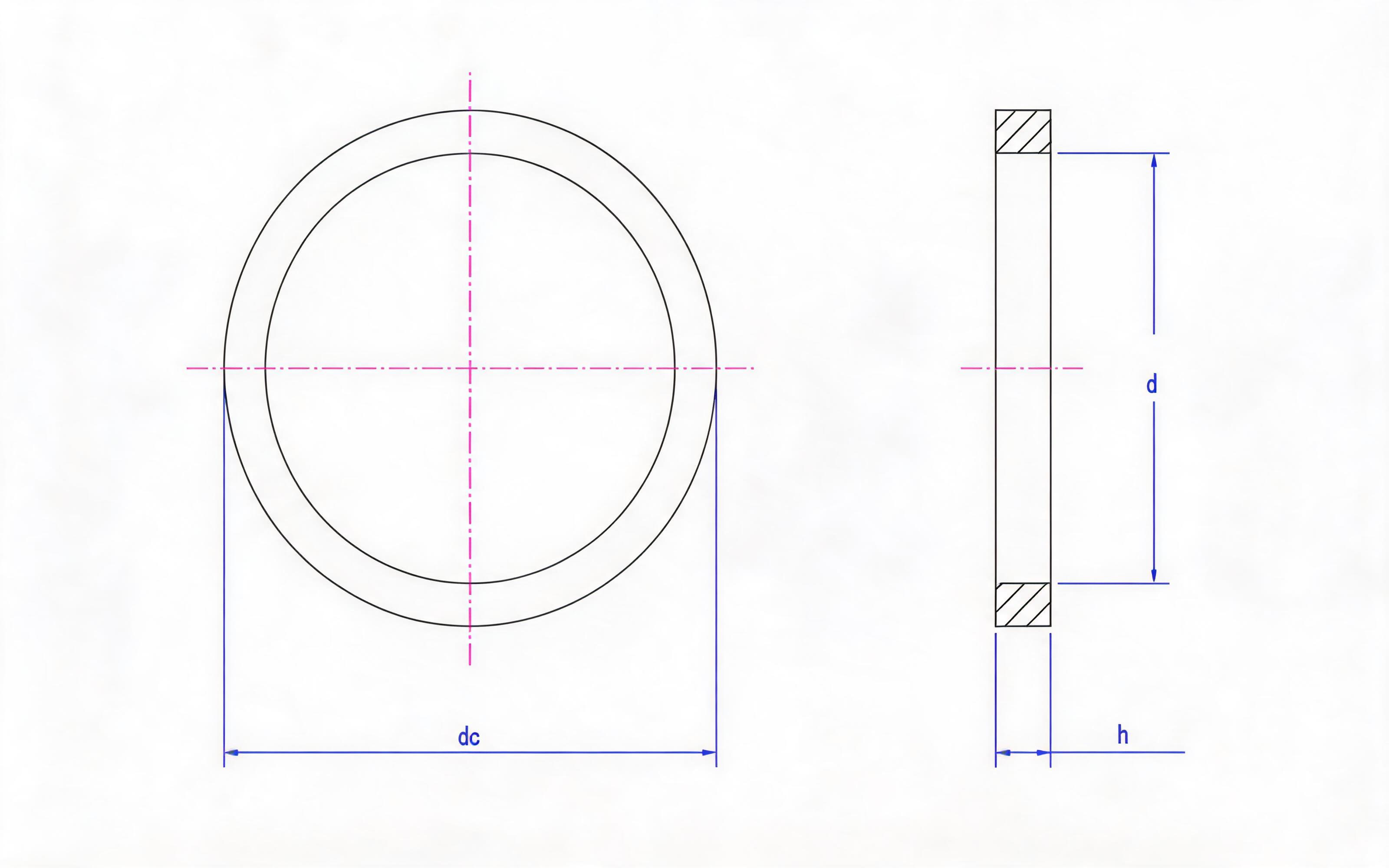 Light Series Shoulder Retainer Standard Drawing