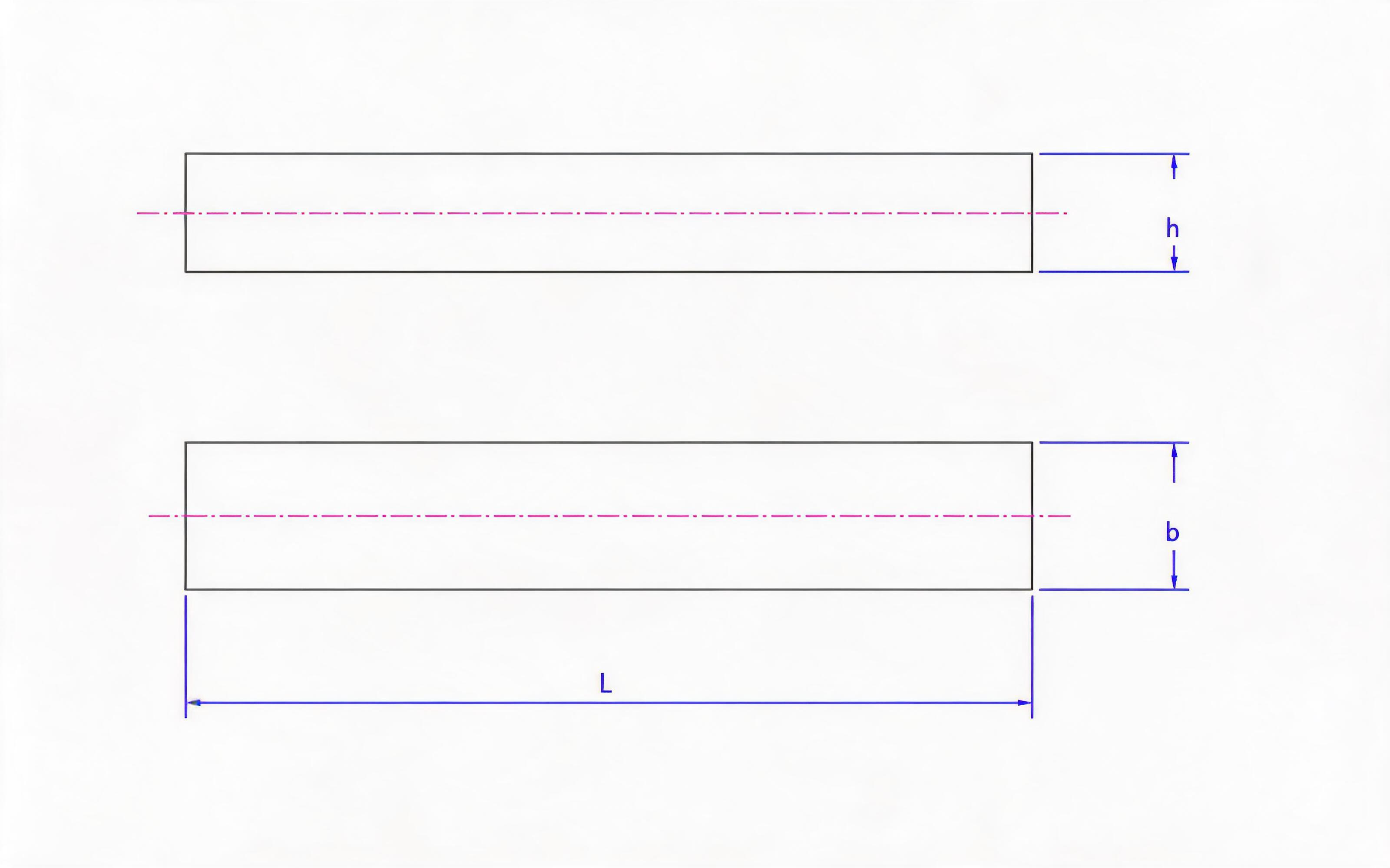 Type B flat key Standard Drawing