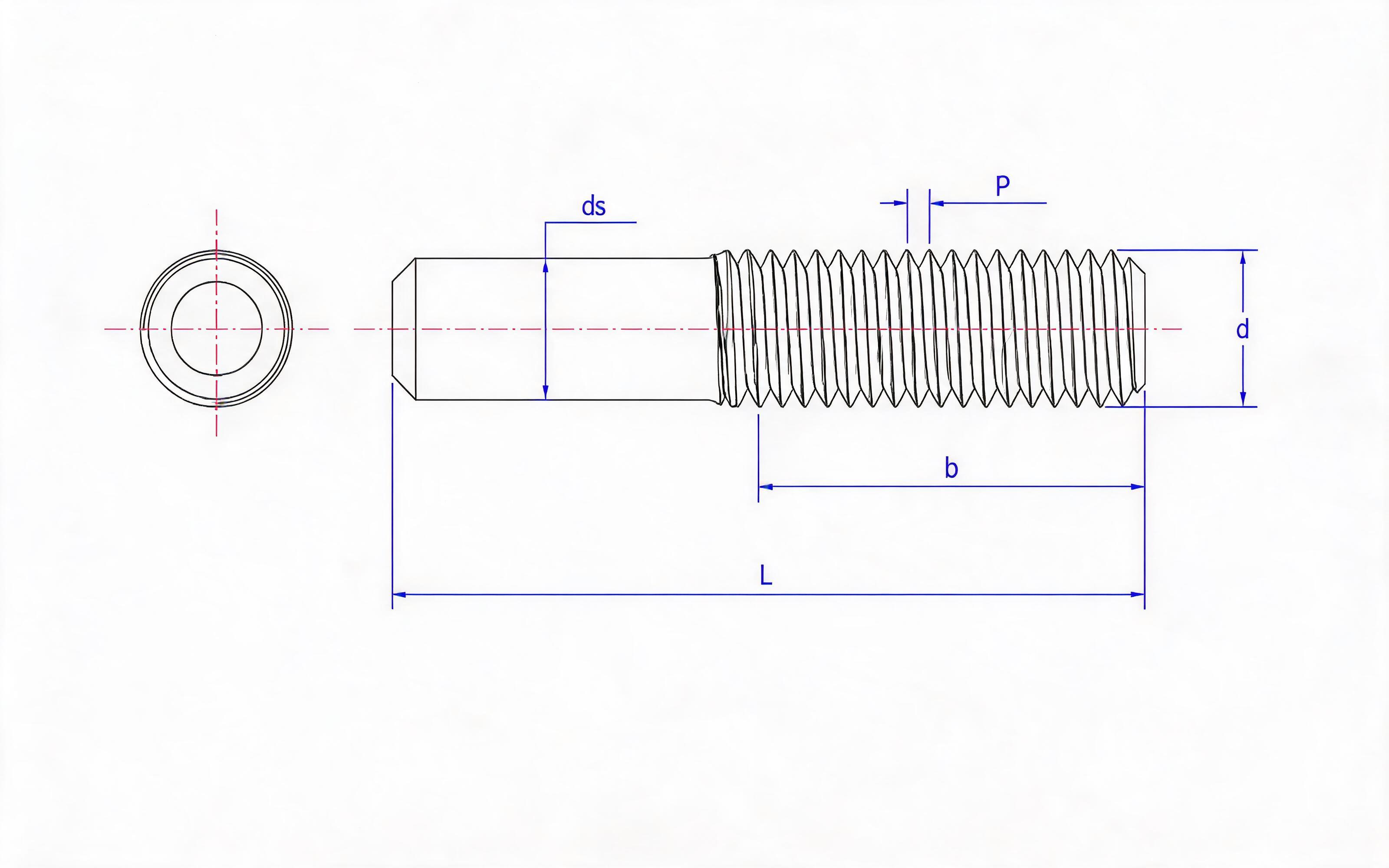 Welding Studs for Manual Welding - Type A (Standard) Standard Drawing