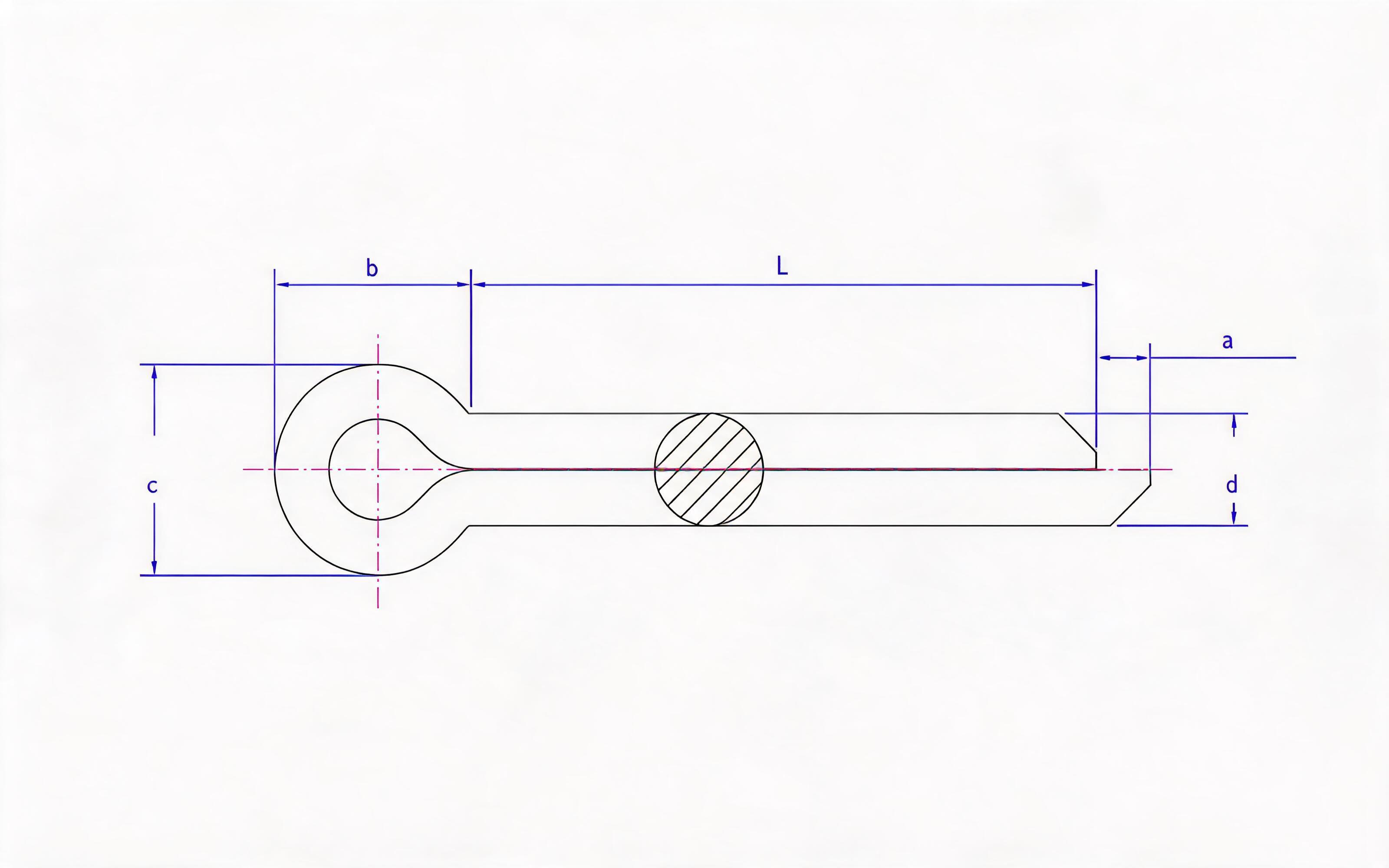 Cotter pin (cotter pin) Standard Drawing