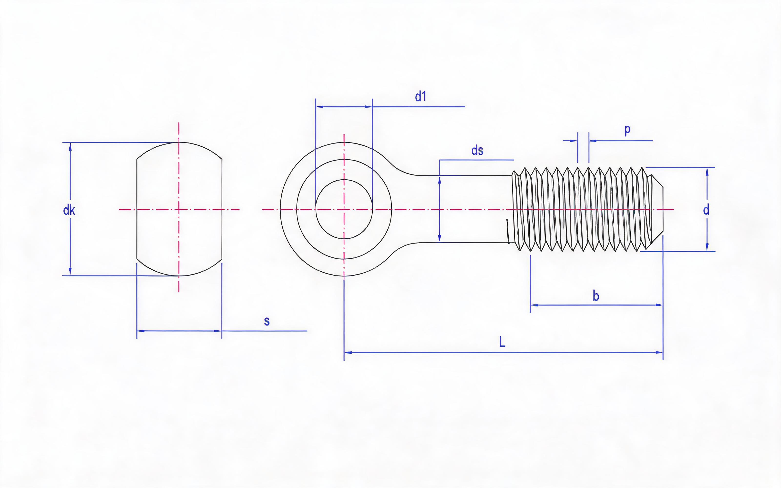 Swing joint bolt Standard Drawing