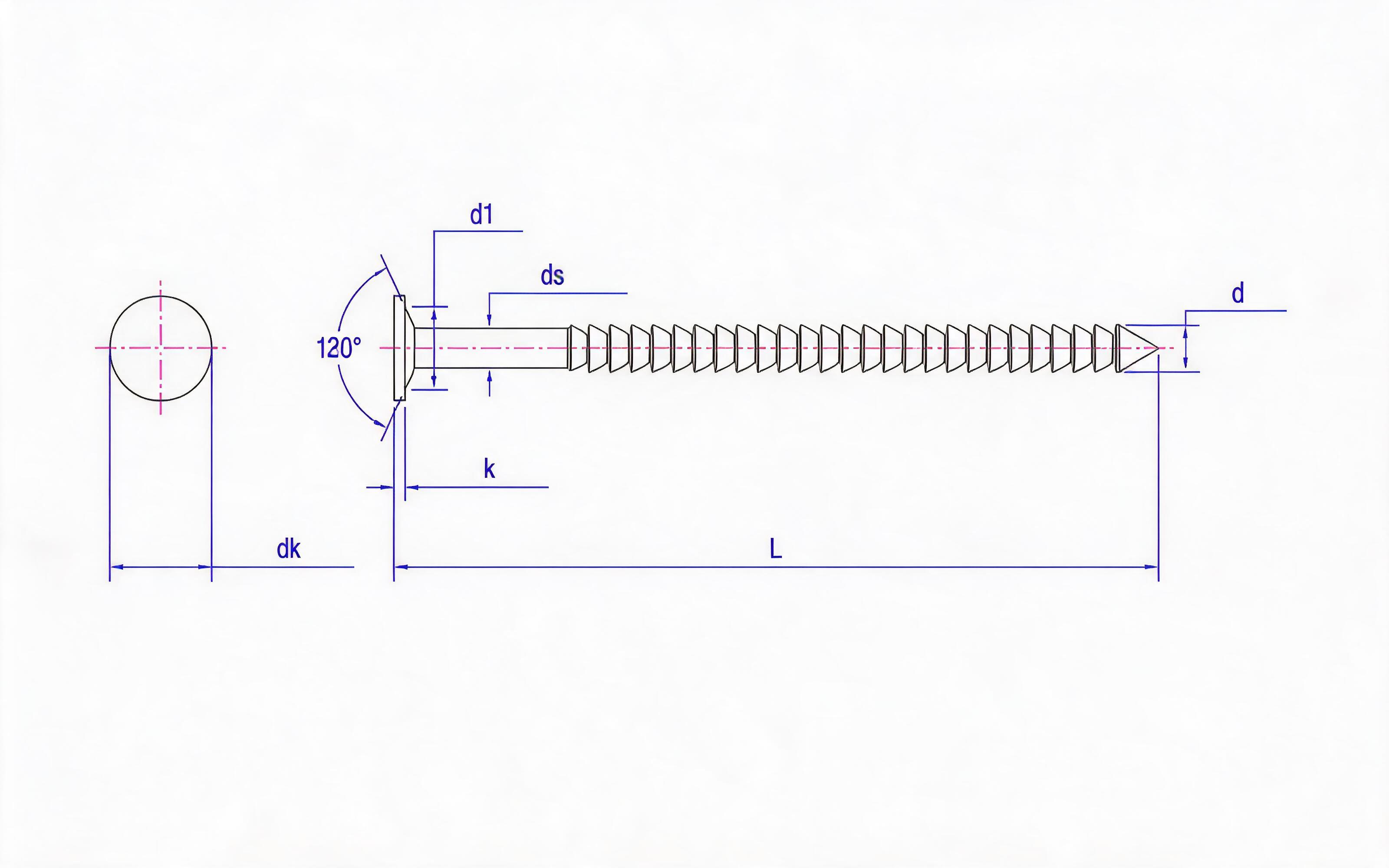 RING SHANK 130 ° TILE ROLL NAIL SCHEDULE K.2 Standard Drawing