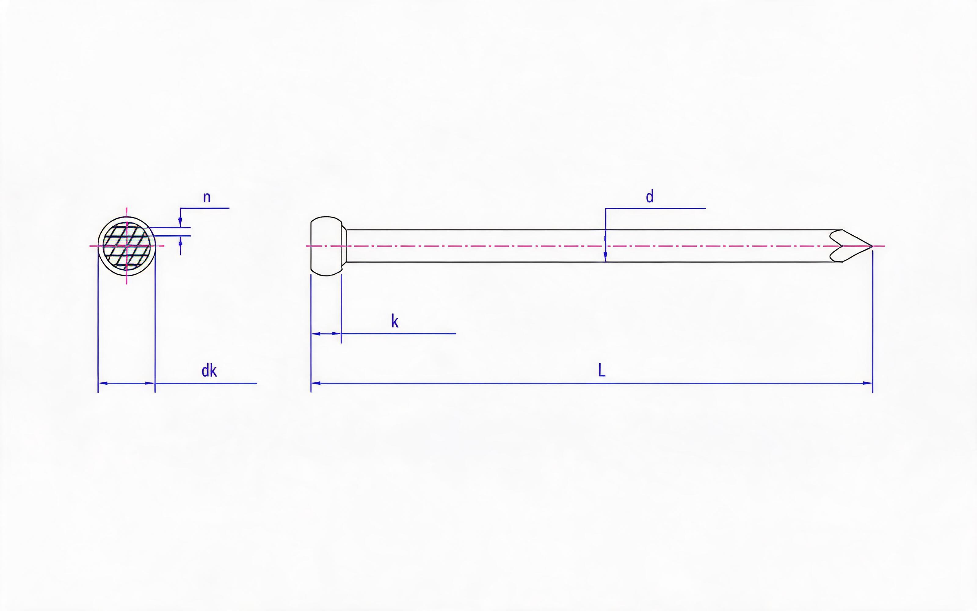 Grid Drum Stud Table E.2 Standard Drawing