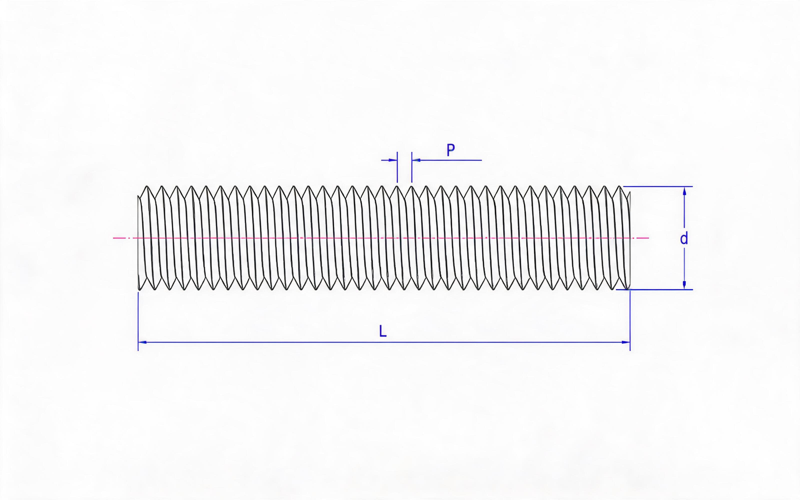TOOTH ROD (TYPE A) Standard Drawing