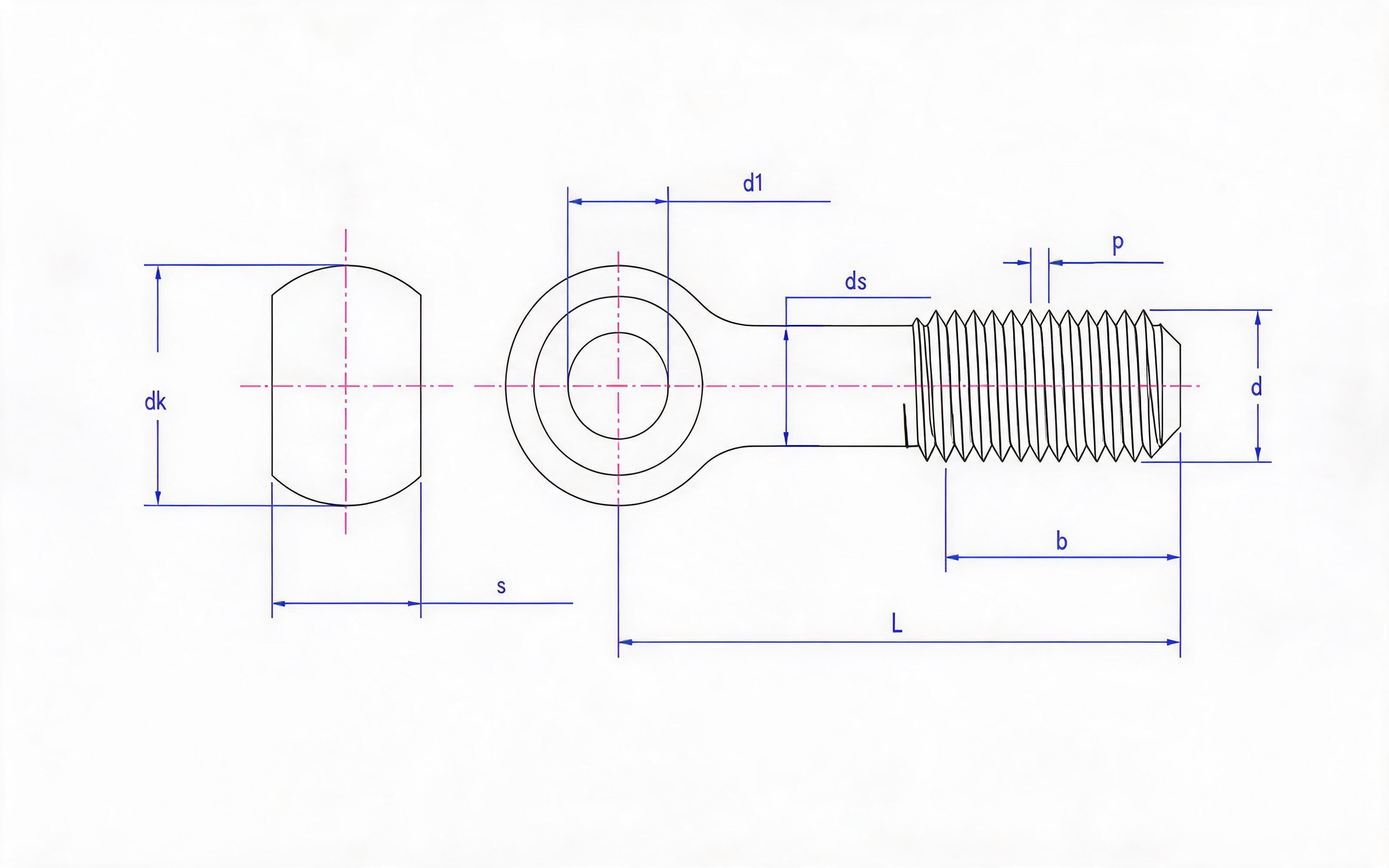 LOOP BOLTS (TYPE C) Standard Drawing