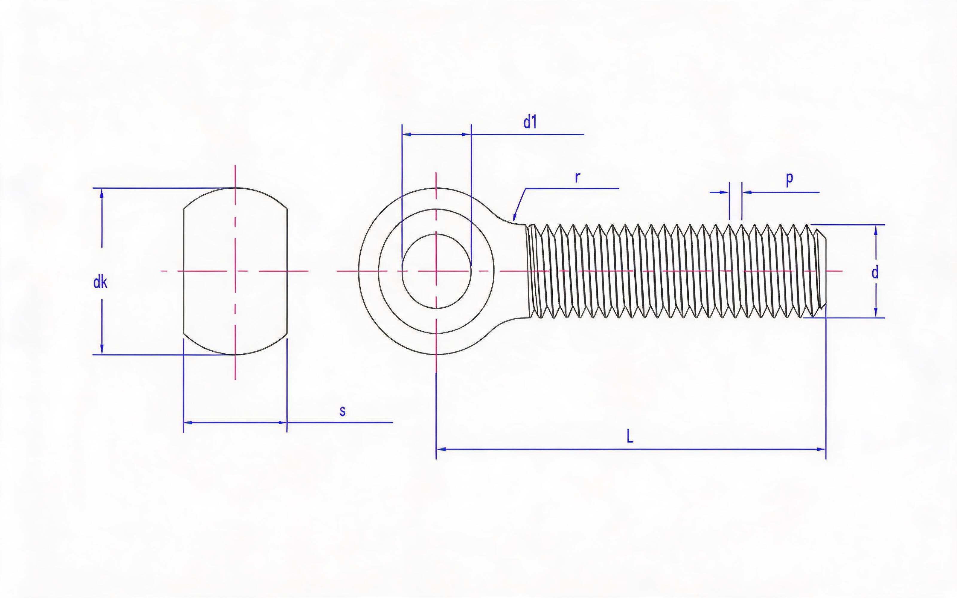Swing joint bolt Standard Drawing