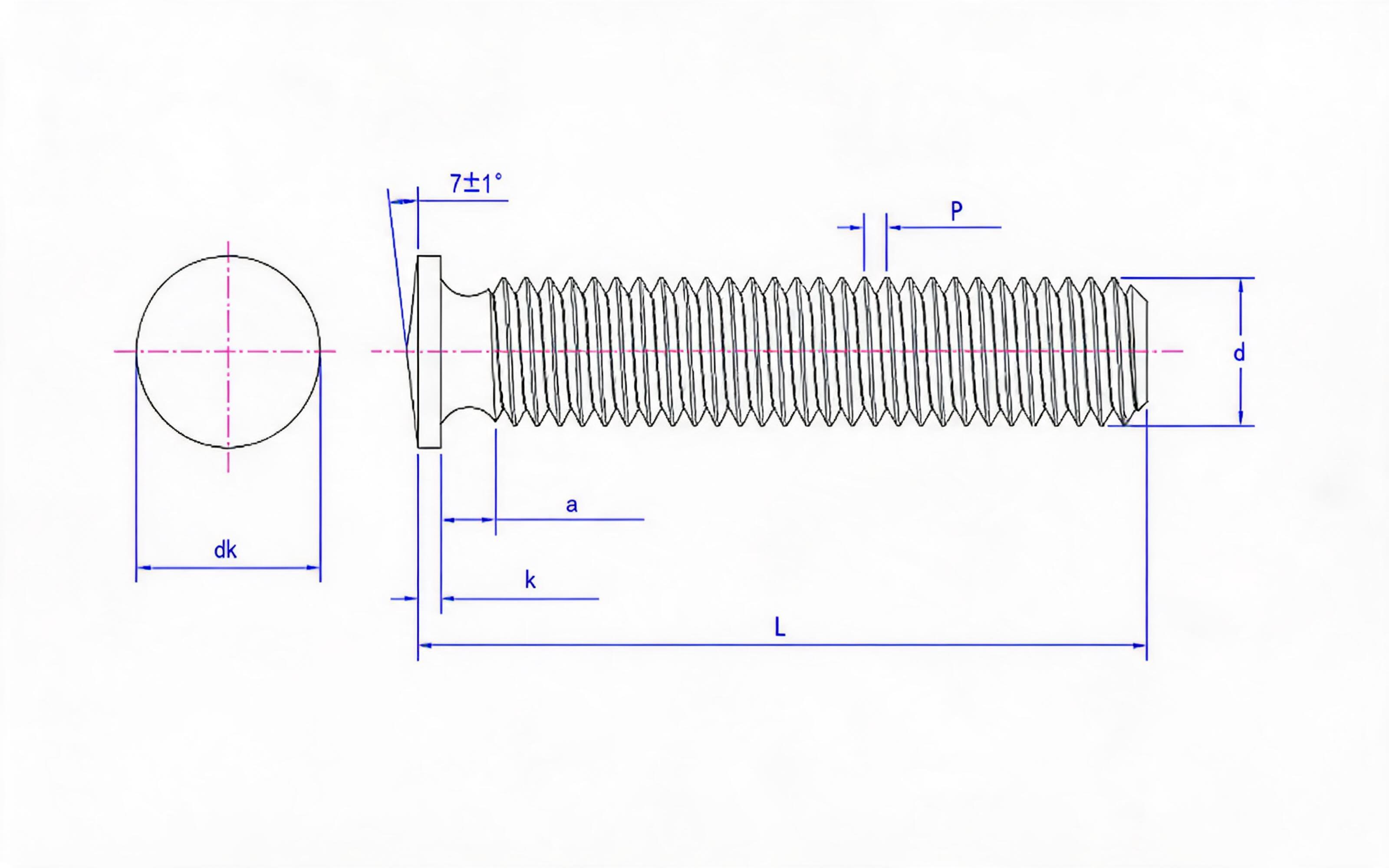 Gas shielded welding column Standard Drawing