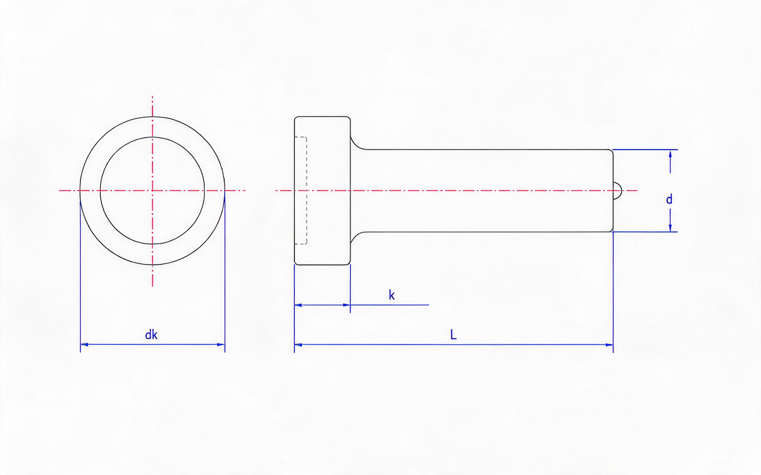 Welding Studs and Ceramic Ferrules for Arc Stud Welding (Type SD - Type A Flat End Form) Standard Drawing