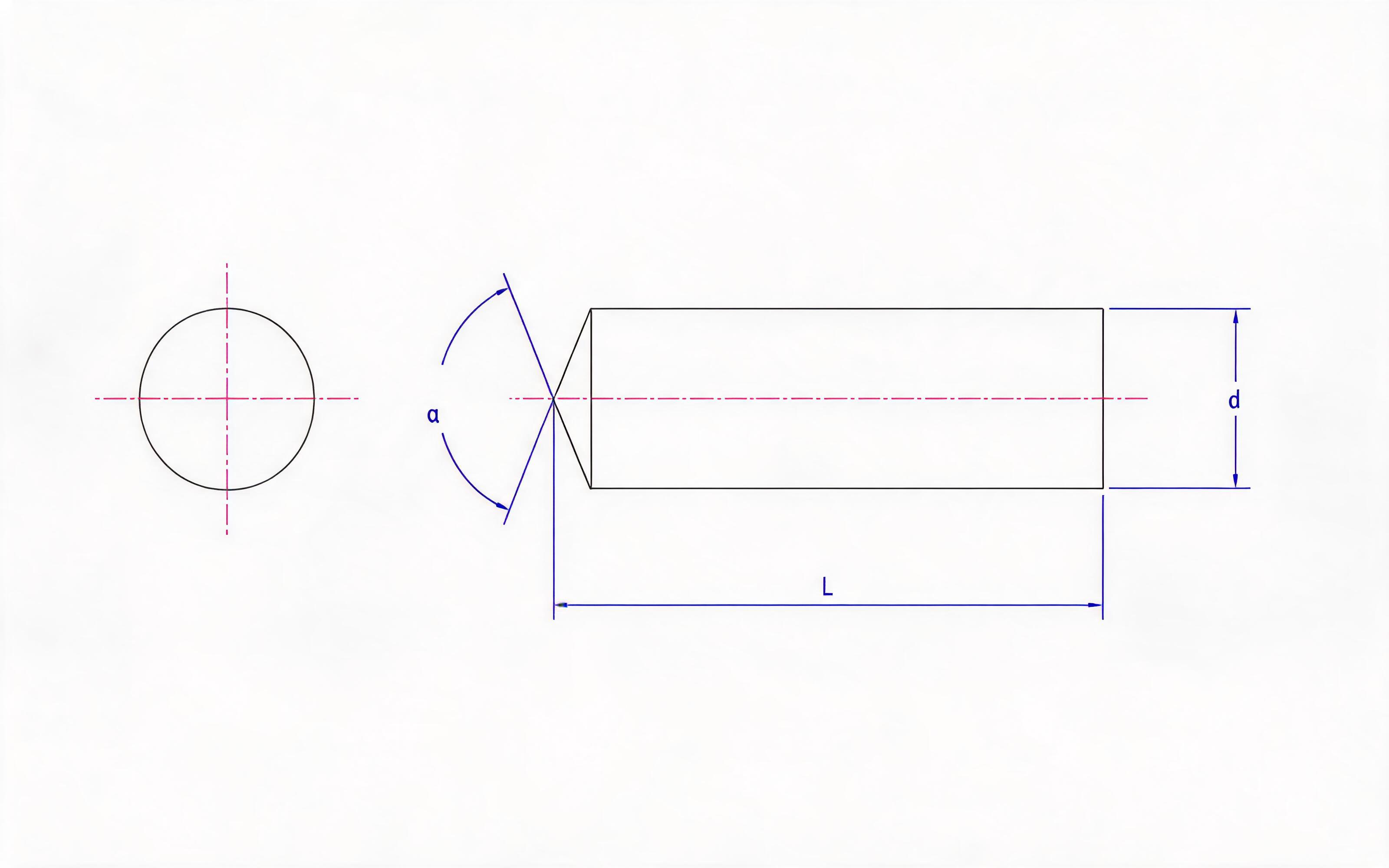 Headless Studs for Arc Stud Welding (Type UD) Standard Drawing