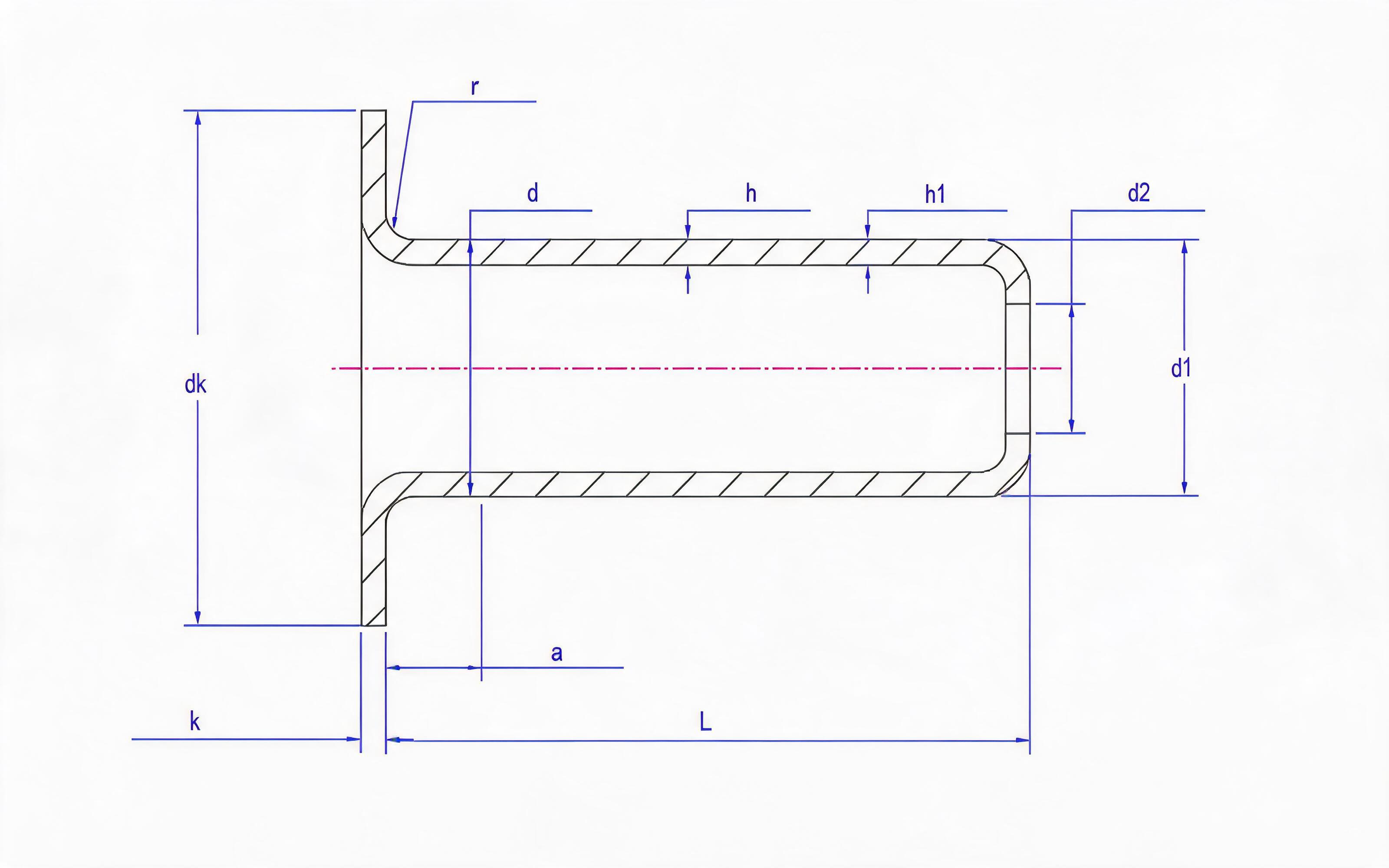 Tubular Rivet (Type C2) Standard Drawing