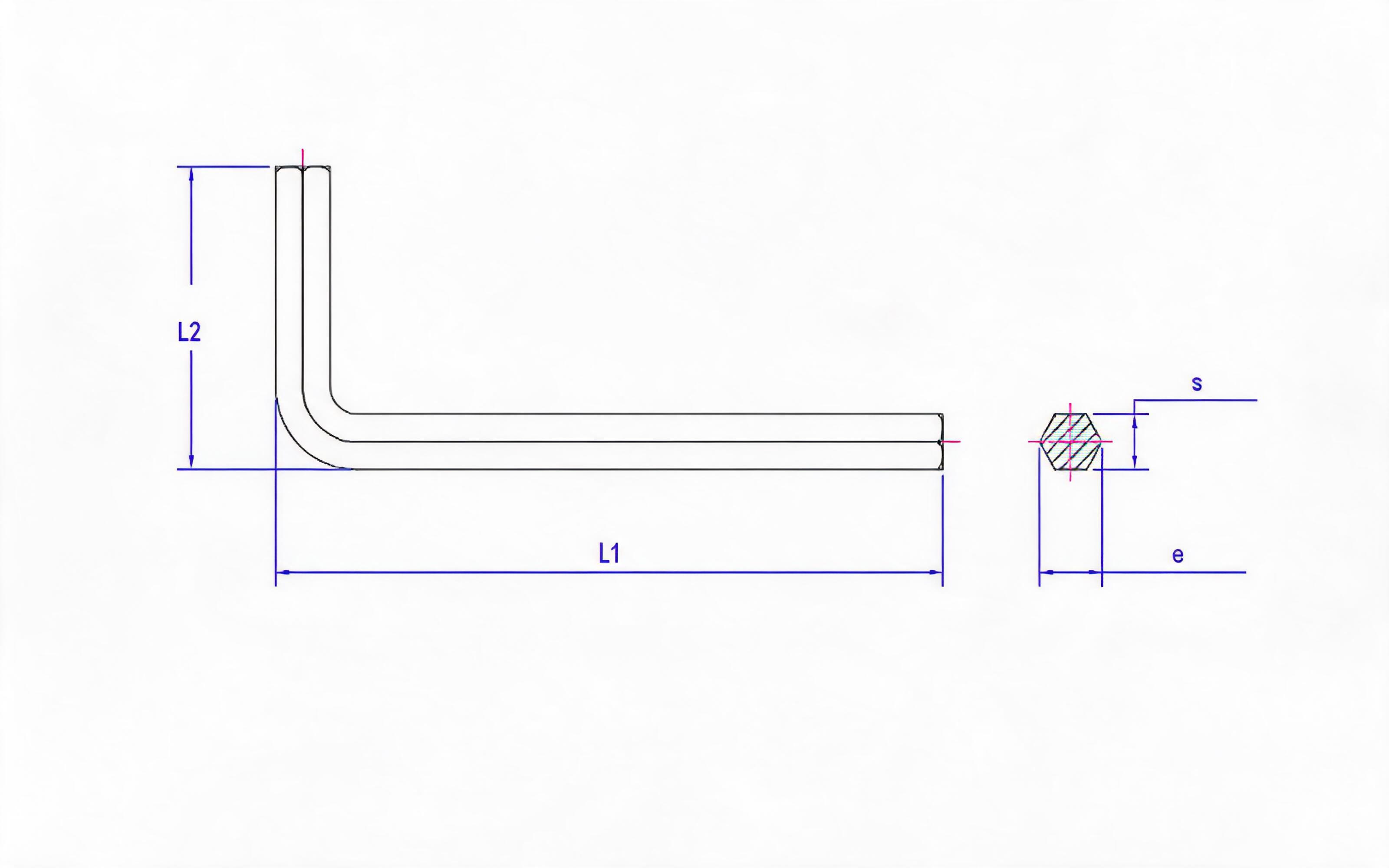 Standard Hexagon socket wrench Standard Drawing