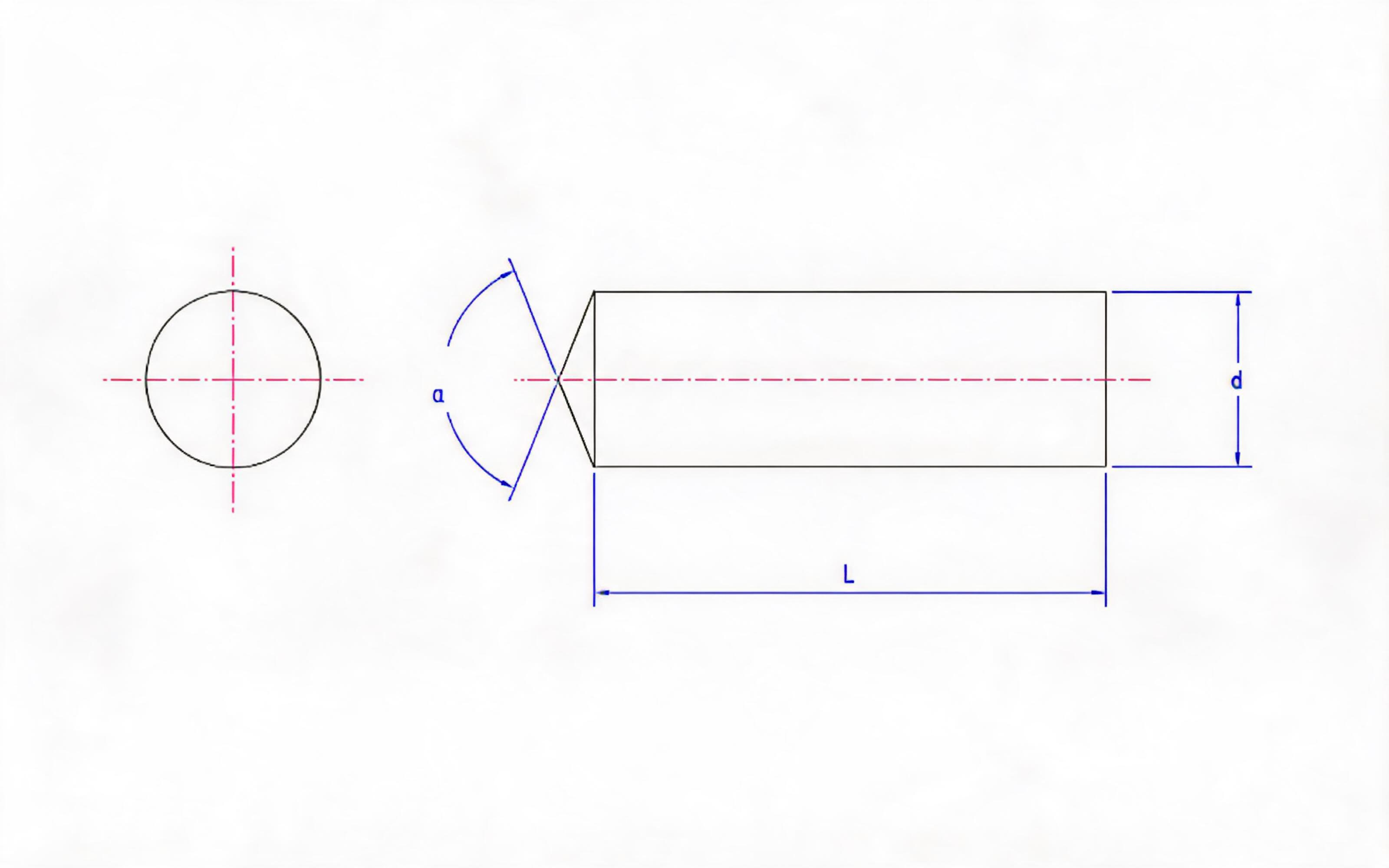 Welded Studs and Ceramic Ferrules for Arc Stud Welding (Type UD Unthreaded Studs) Standard Drawing