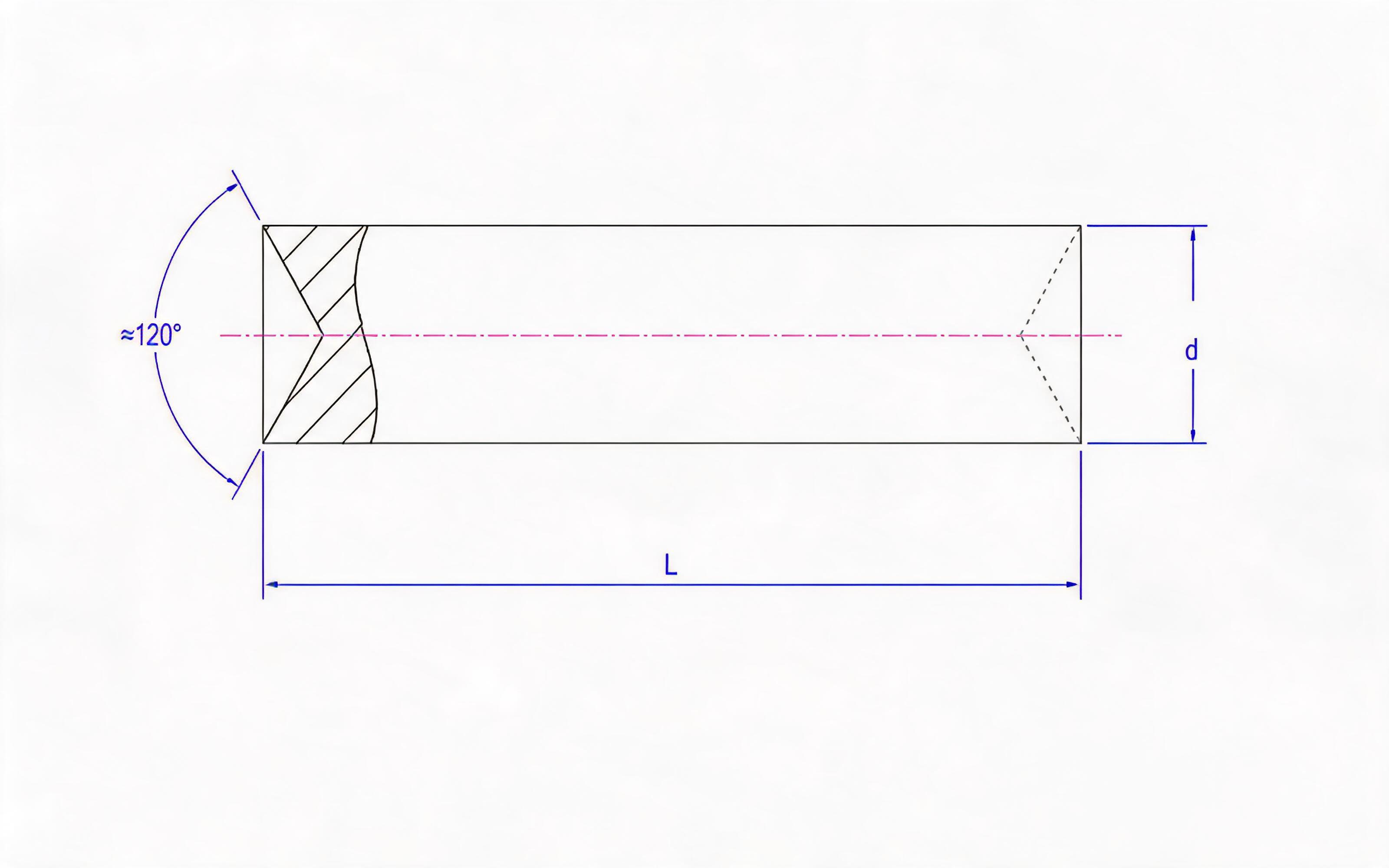 HALF BUNK RIVETS AT BOTH ENDS (TYPE B) Standard Drawing