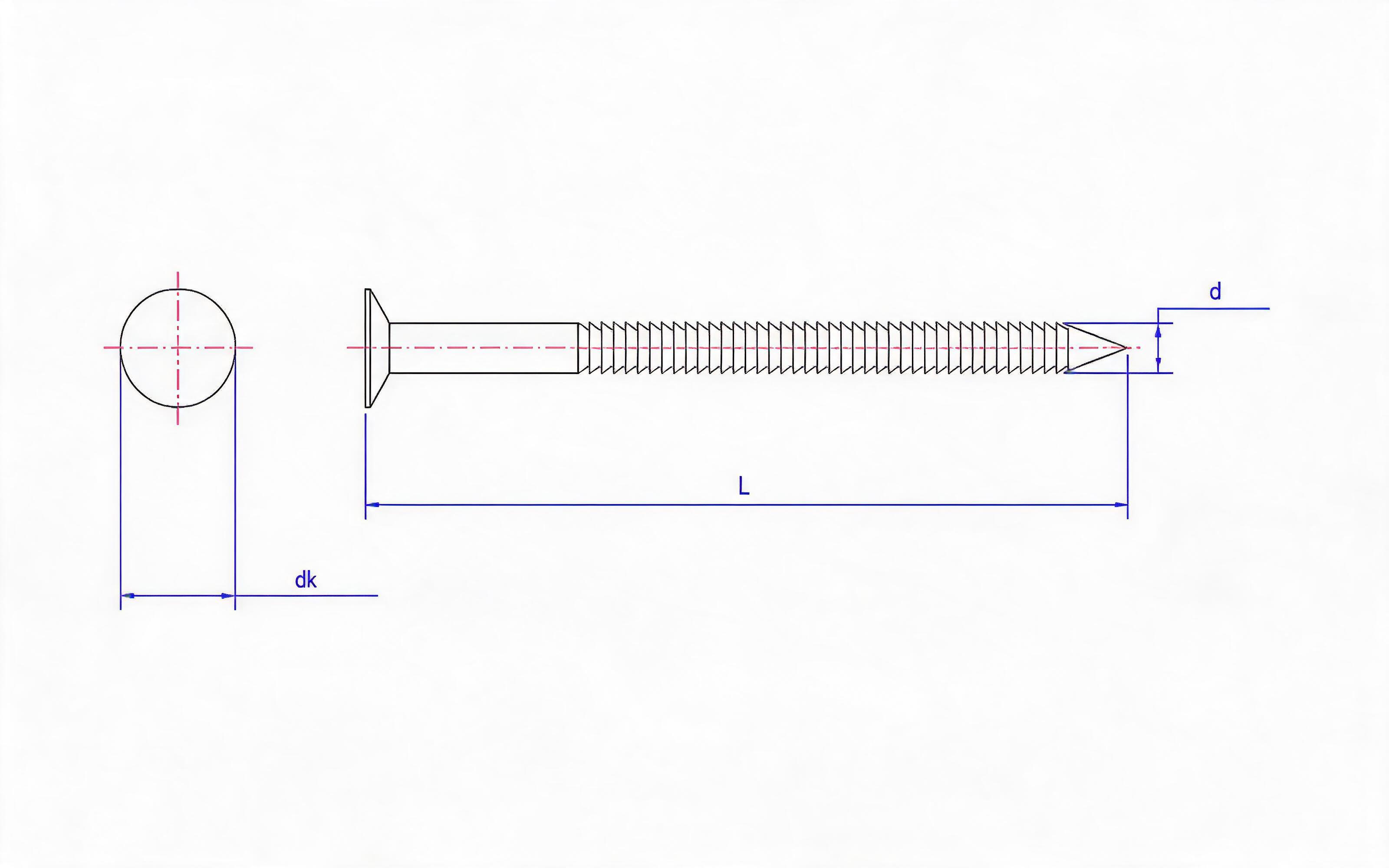 R ring nail Standard Drawing