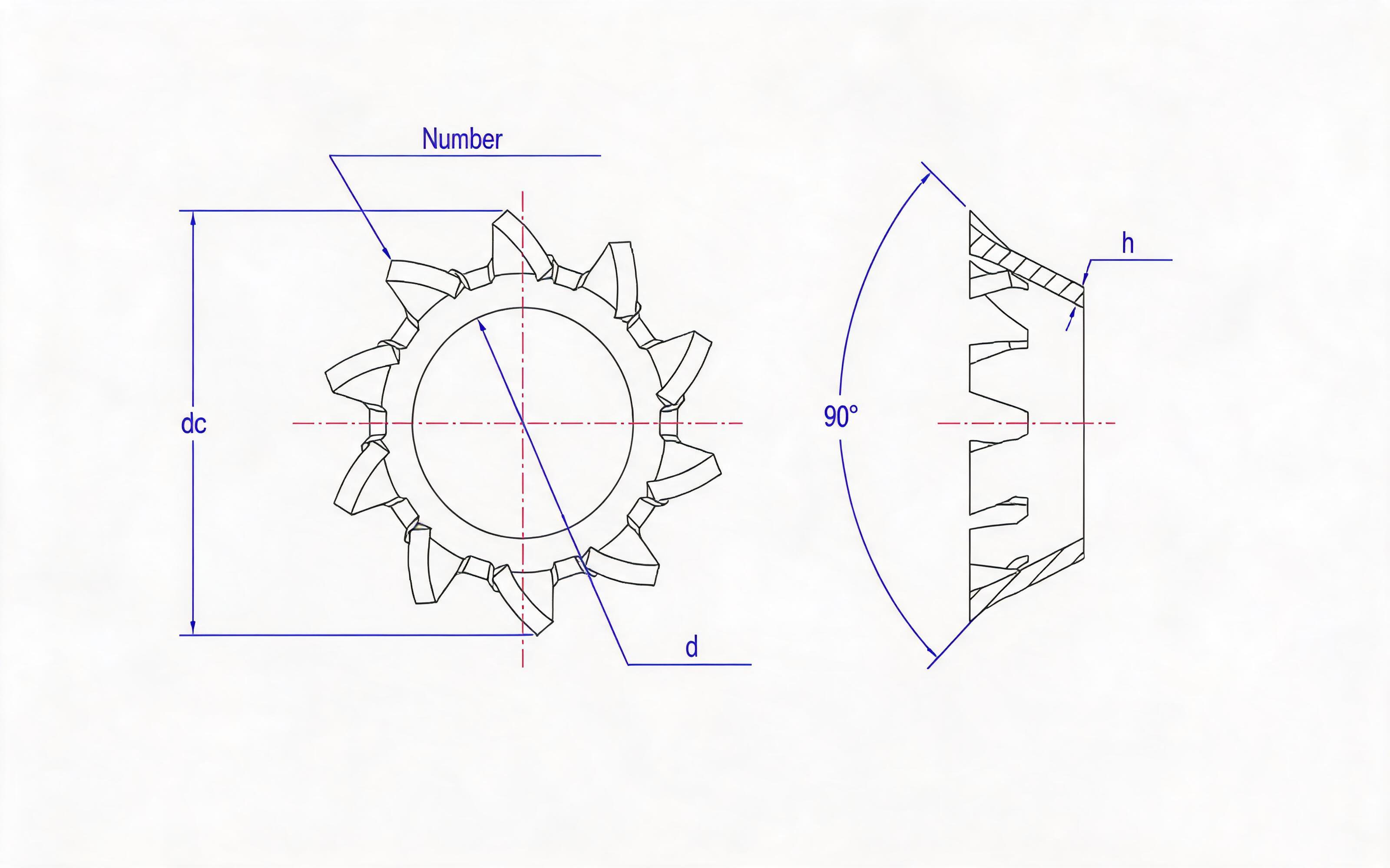 Taper lock washer Standard Drawing