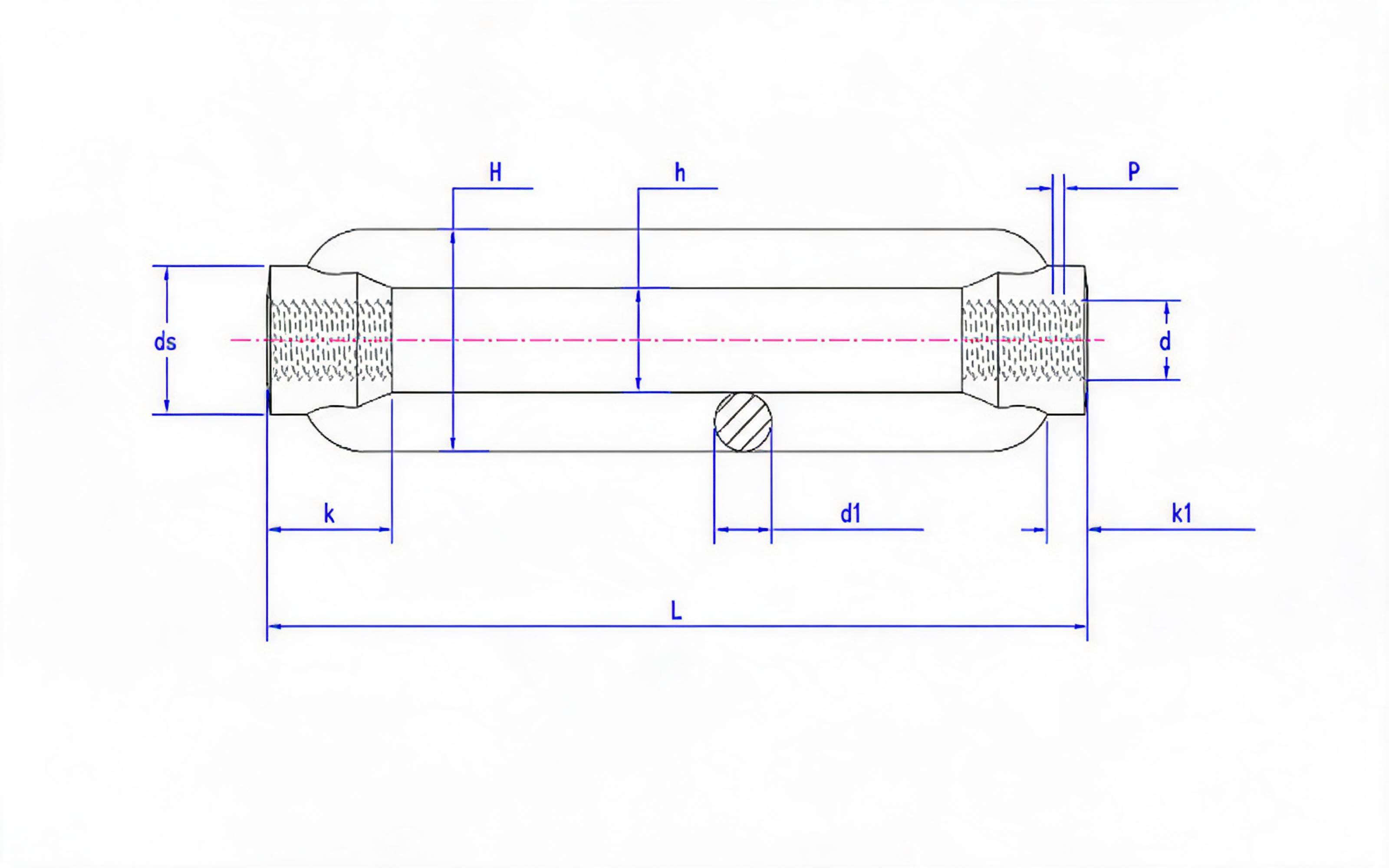 Turnbuckle bolt Standard Drawing