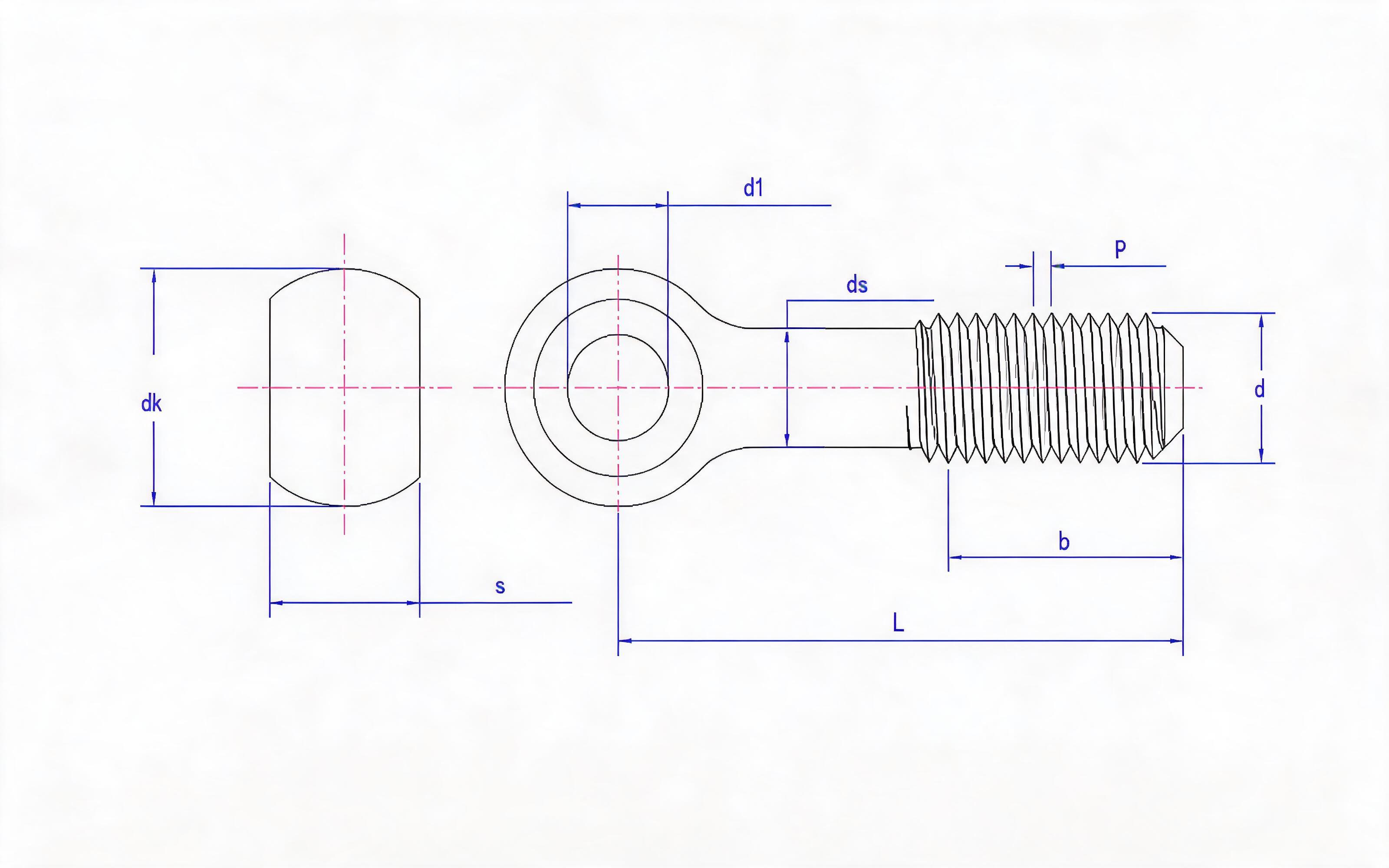 Loose bolt (big hole type B) Standard Drawing