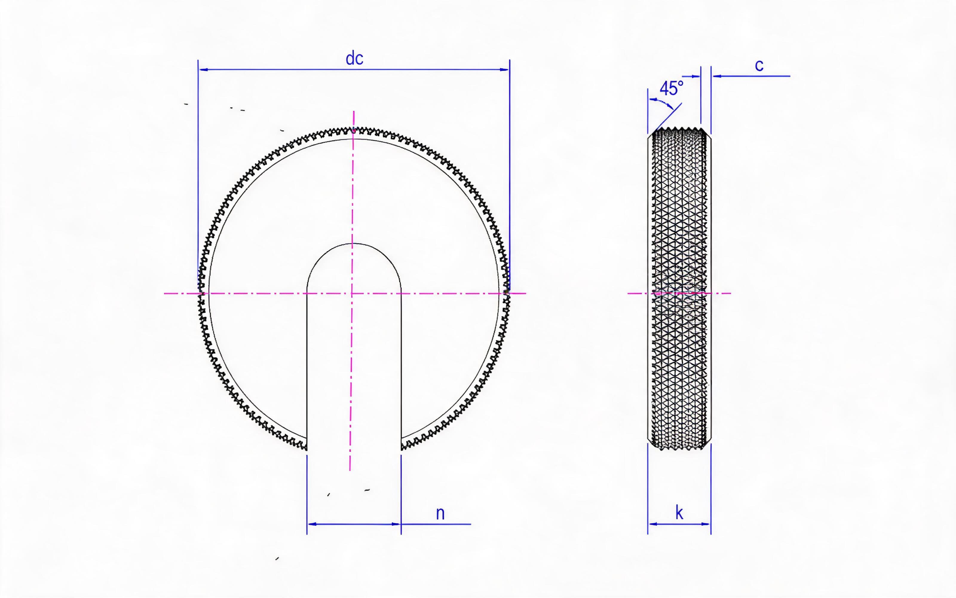 Split Washer (Type A) Standard Drawing