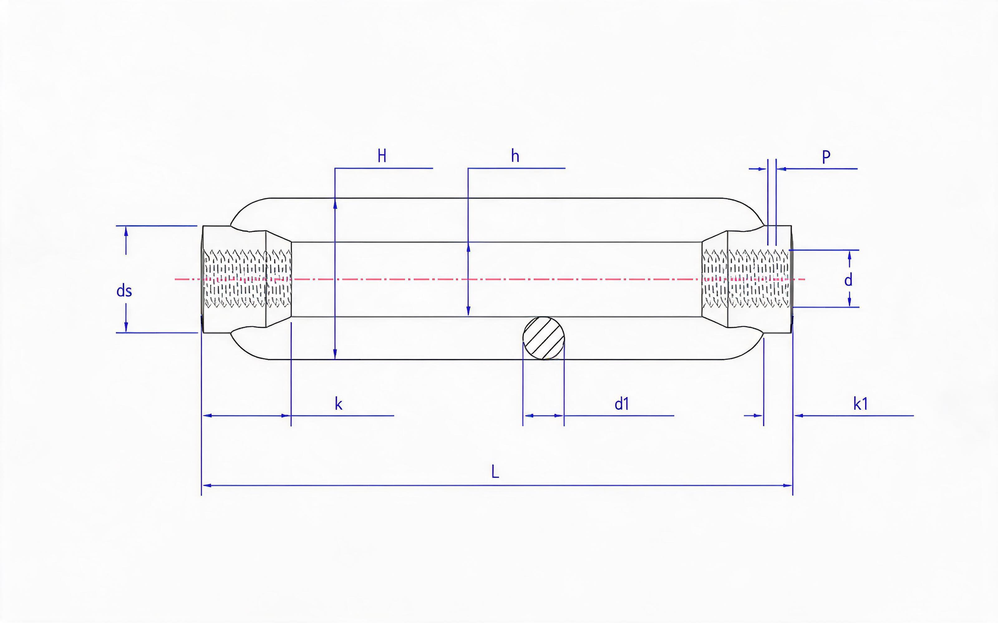 Turnbuckle bolt Standard Drawing