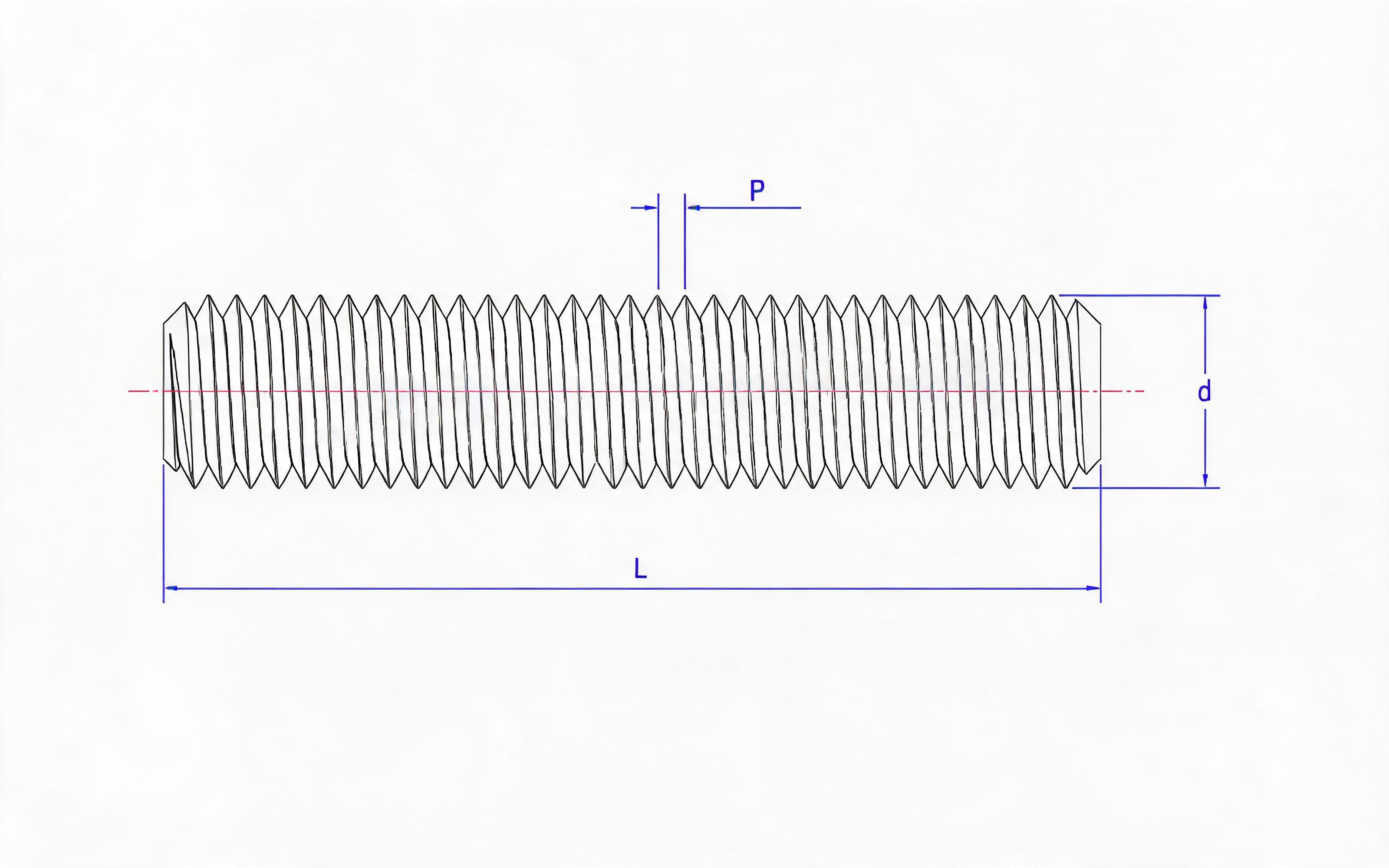 TOOTH ROD (TYPE B) Standard Drawing