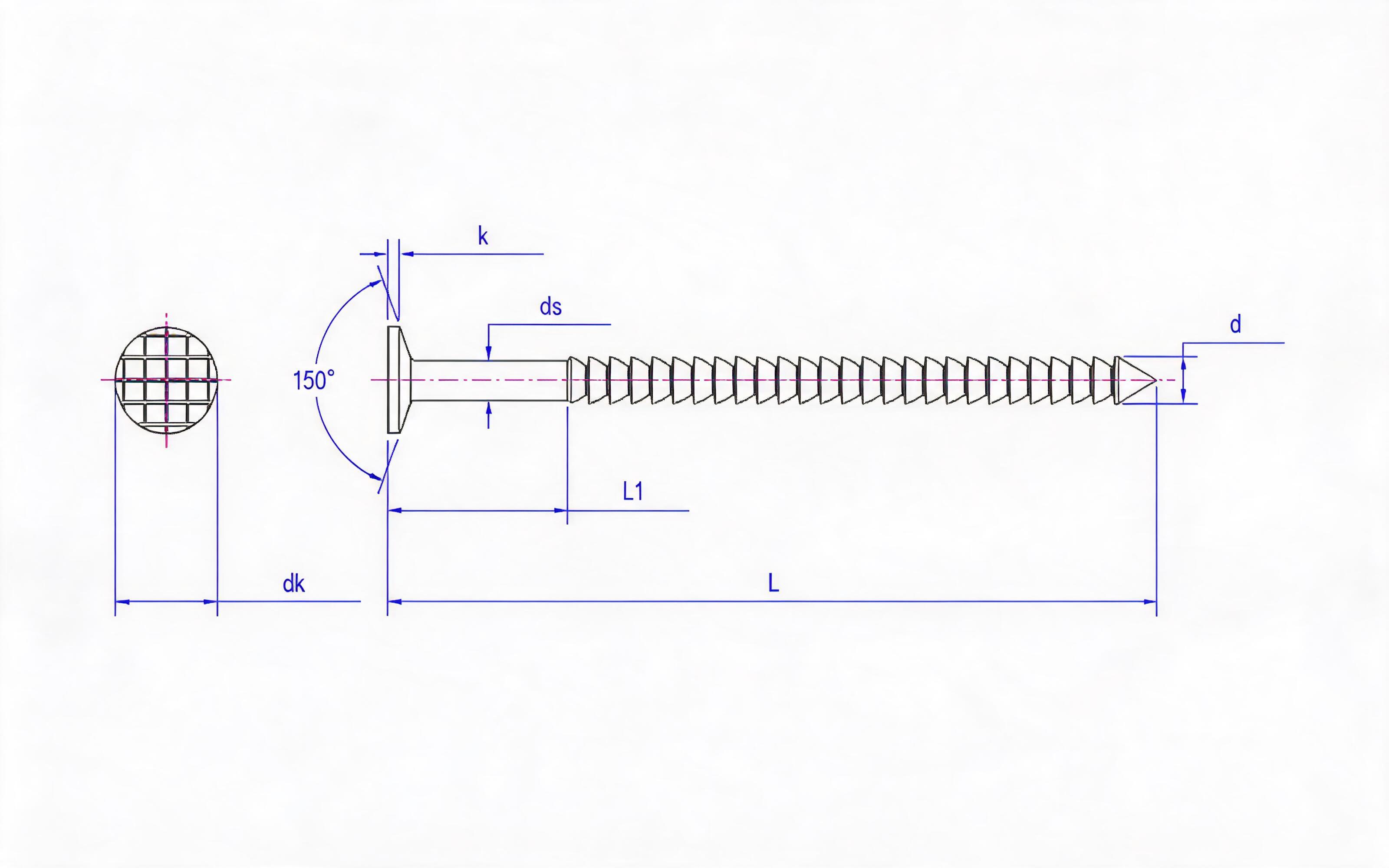 RING SHANK 150 ° PLASTER BOARD NAILES SCHEDULE G. 2 Standard Drawing