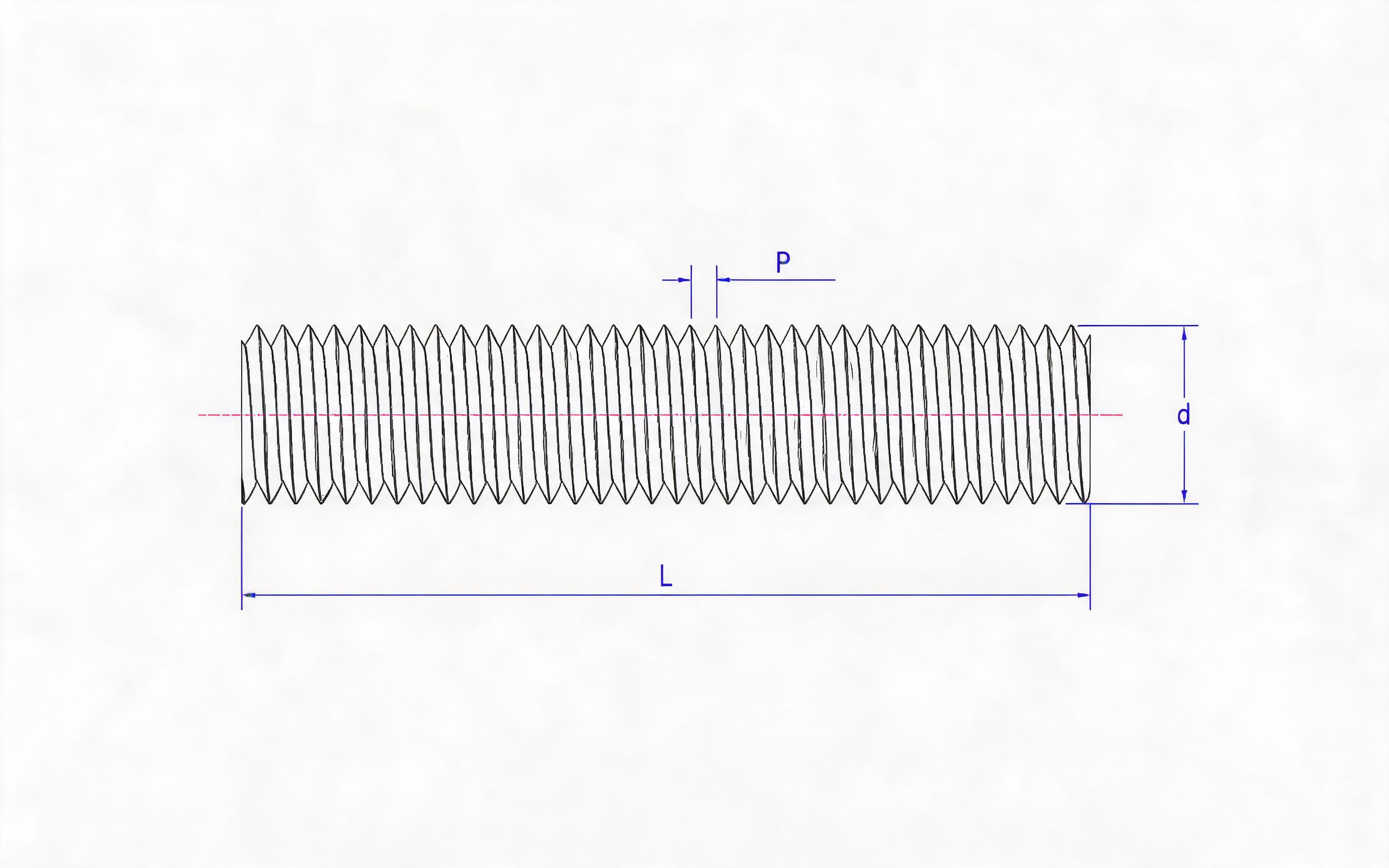 TOOTH ROD (TYPE A) Standard Drawing