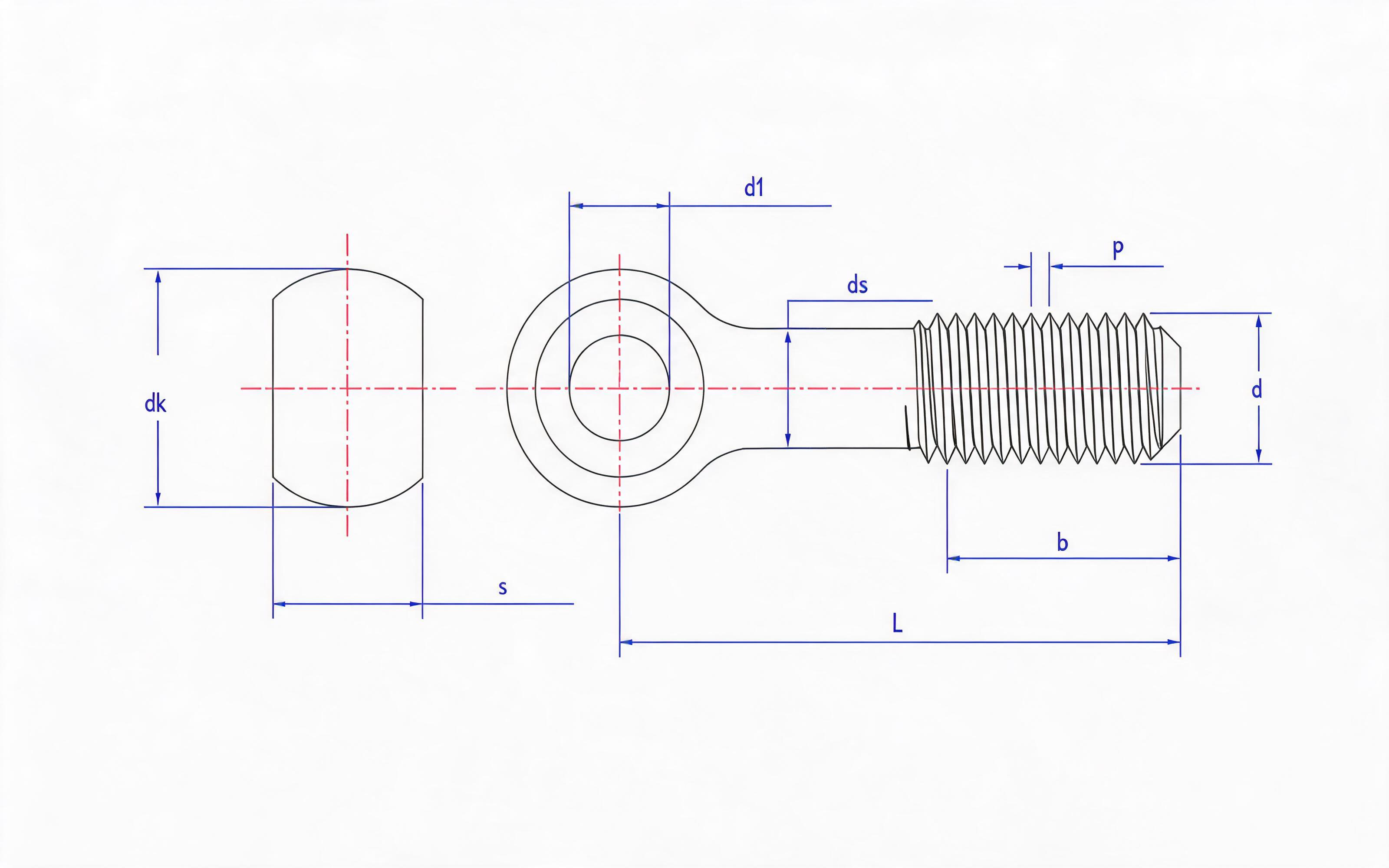 LOOP BOLTS (TYPE A) Standard Drawing