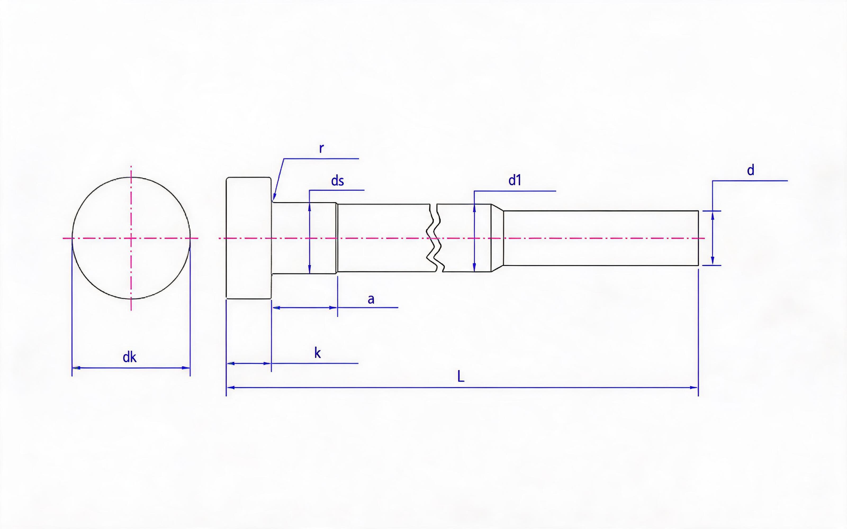 Part 2 for Moulds _ shouldered push rod Standard Drawing