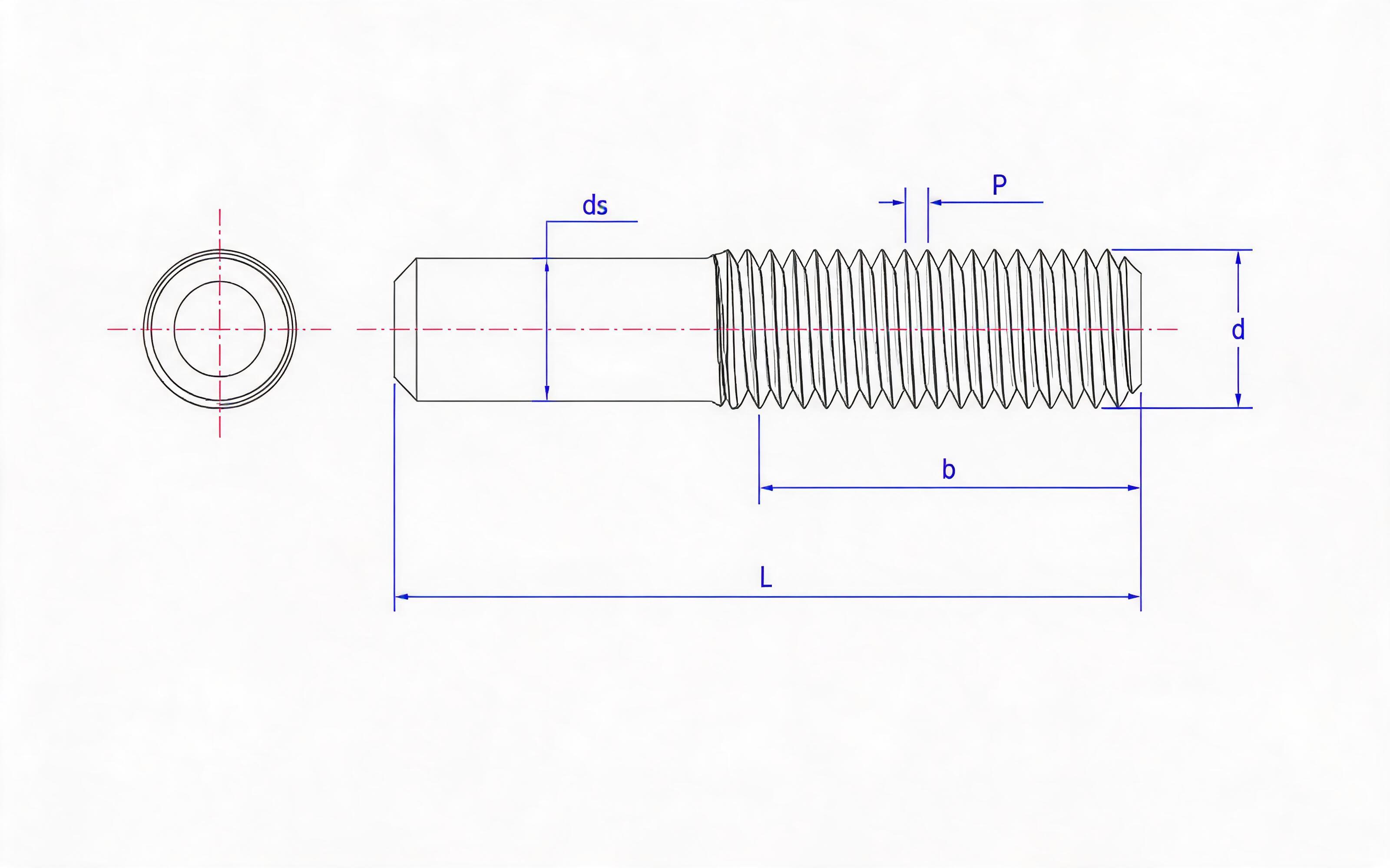 Welding Studs for Manual Welding - Type A (Standard) Standard Drawing