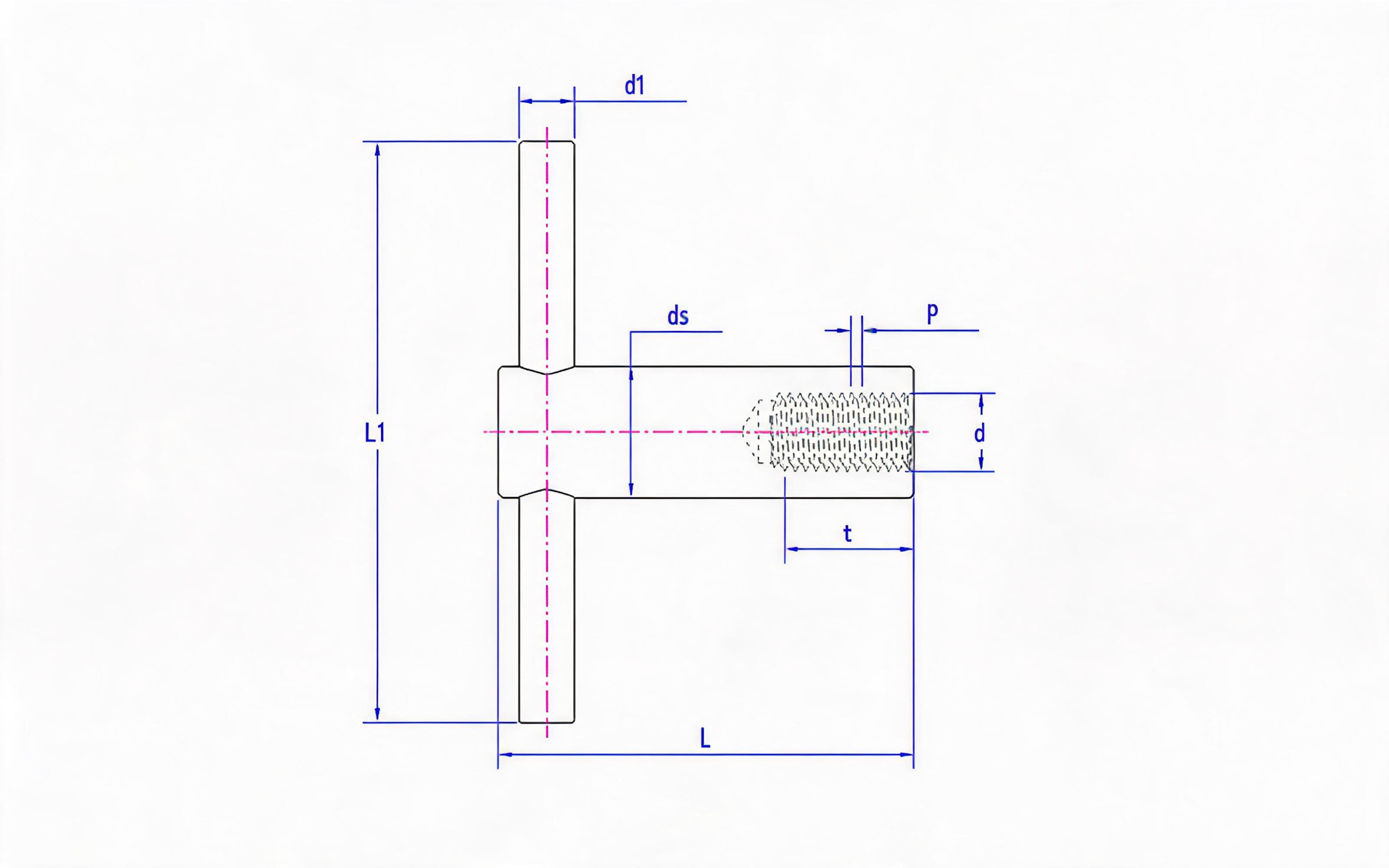 Screw shank nut Standard Drawing