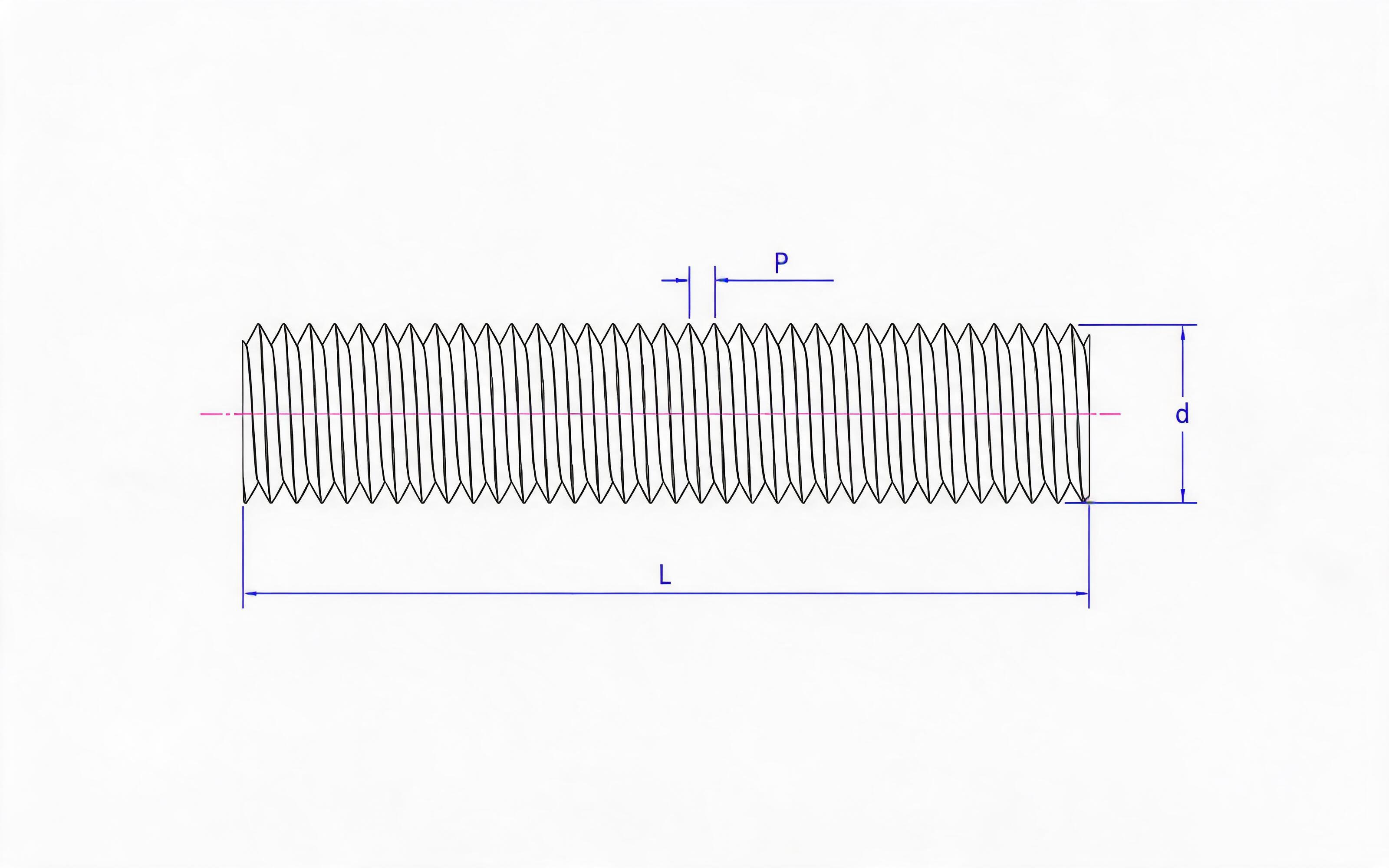 TOOTH ROD (TYPE A) Standard Drawing