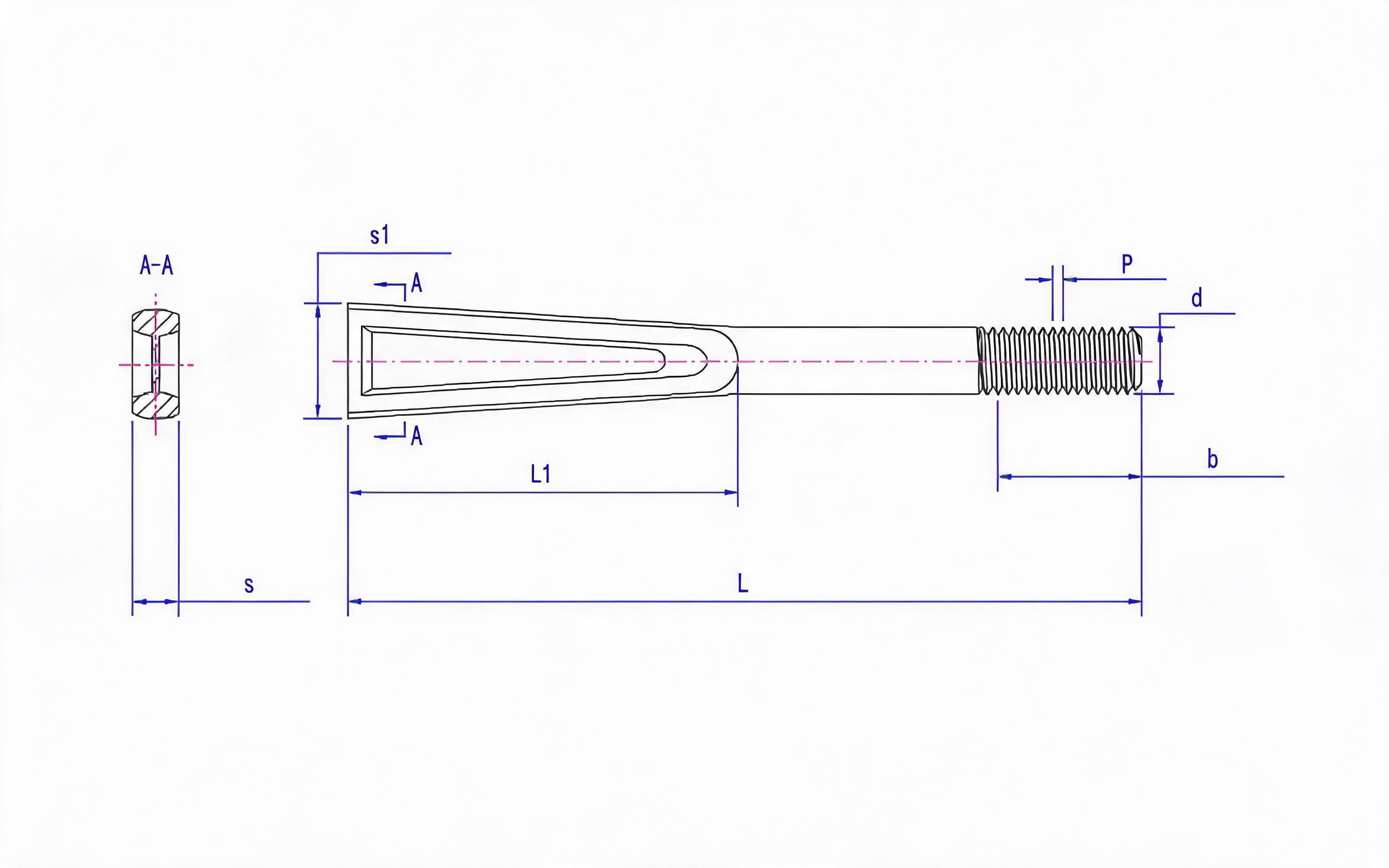 F-type anchor bolt Standard Drawing