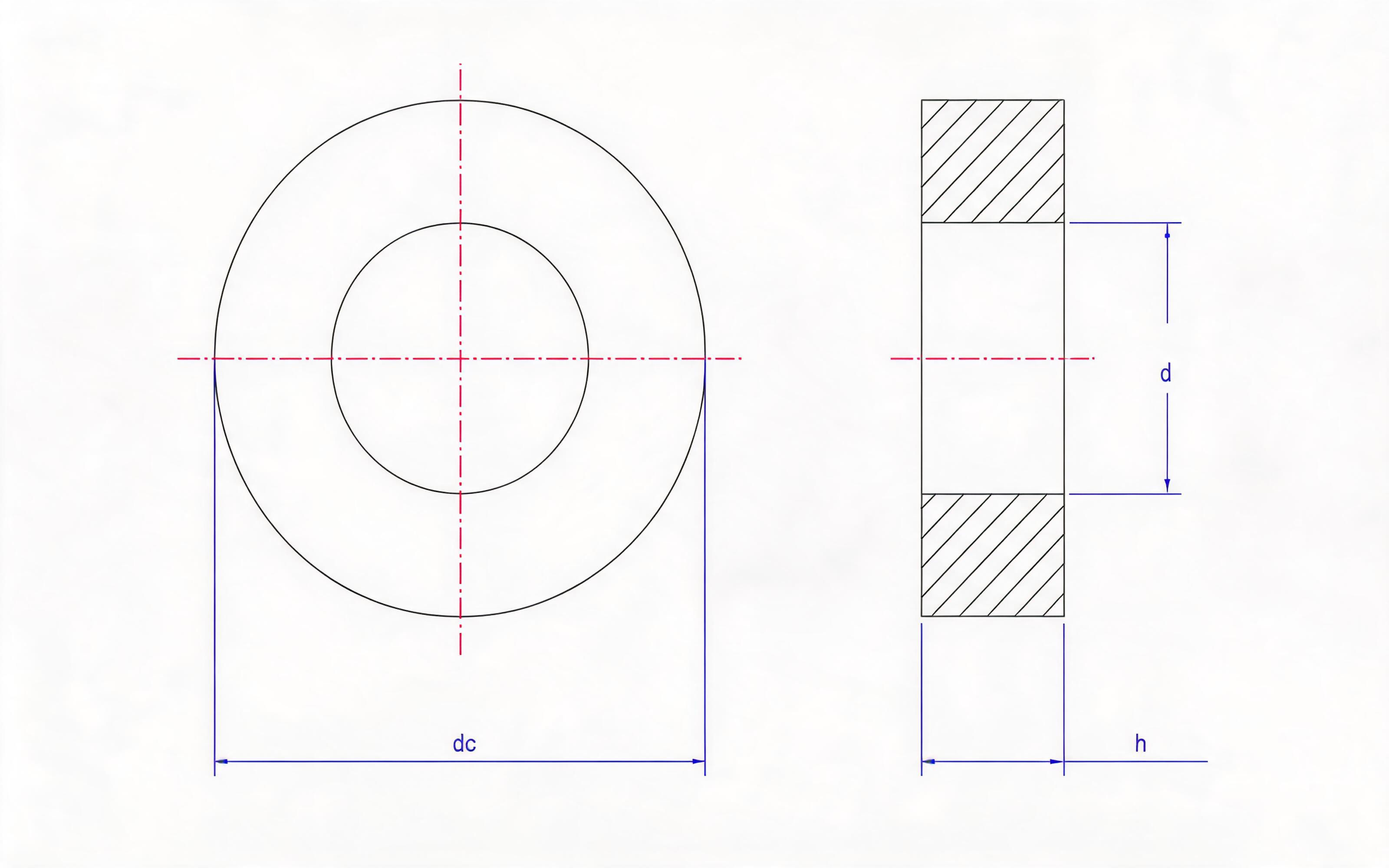 Plain Washers for Steel Structures Standard Drawing